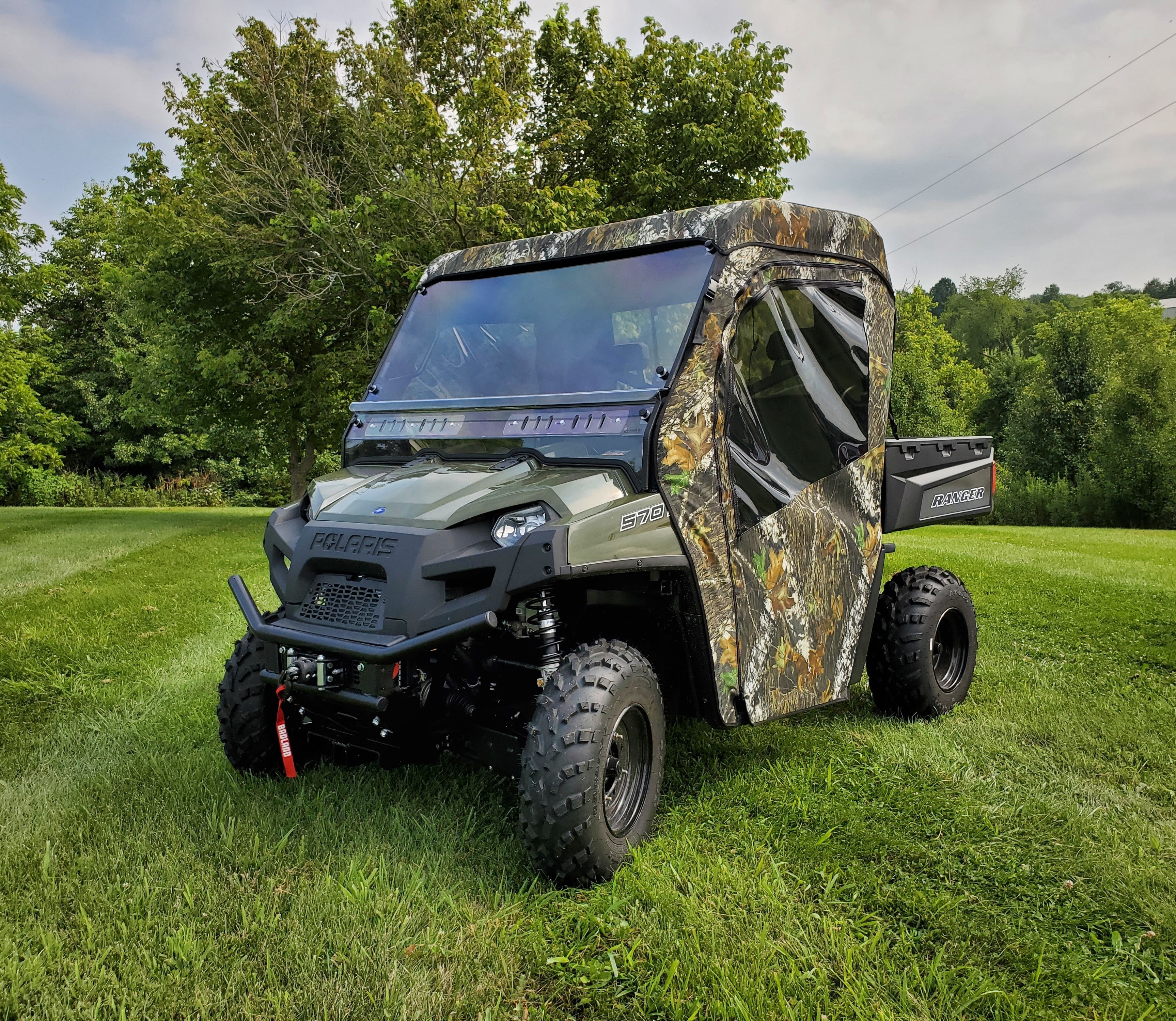 Polaris Ranger Full-Size 570 3-Passenger - Full Cab Enclosure for Hard Windshield