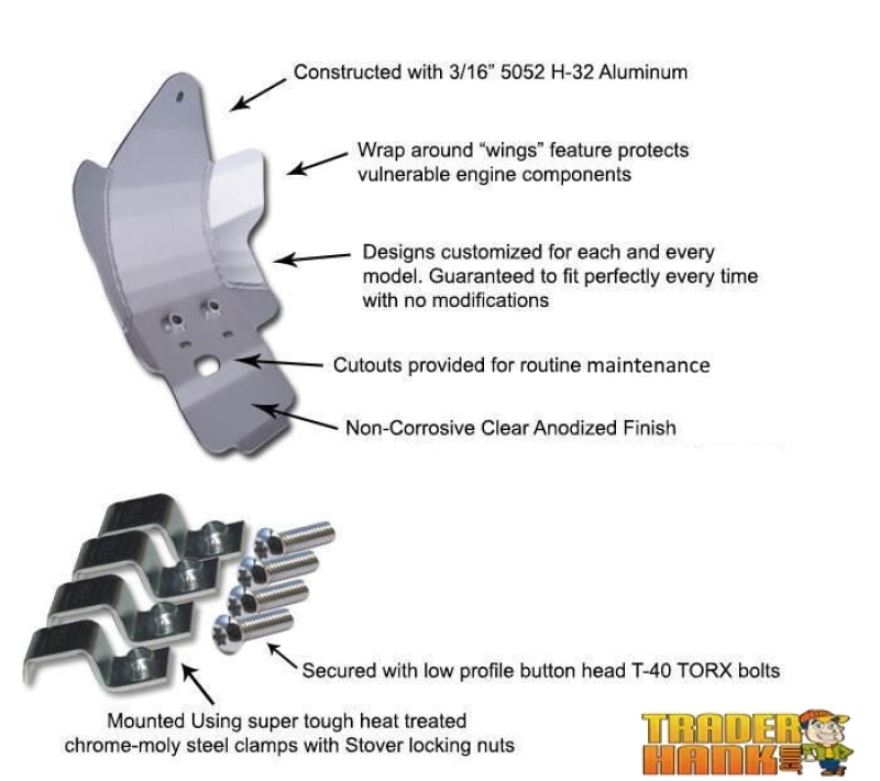 2023 Honda XR150L Ricochet Aluminum Skid Plate | Motor Cycle Skid Plates - Free shipping