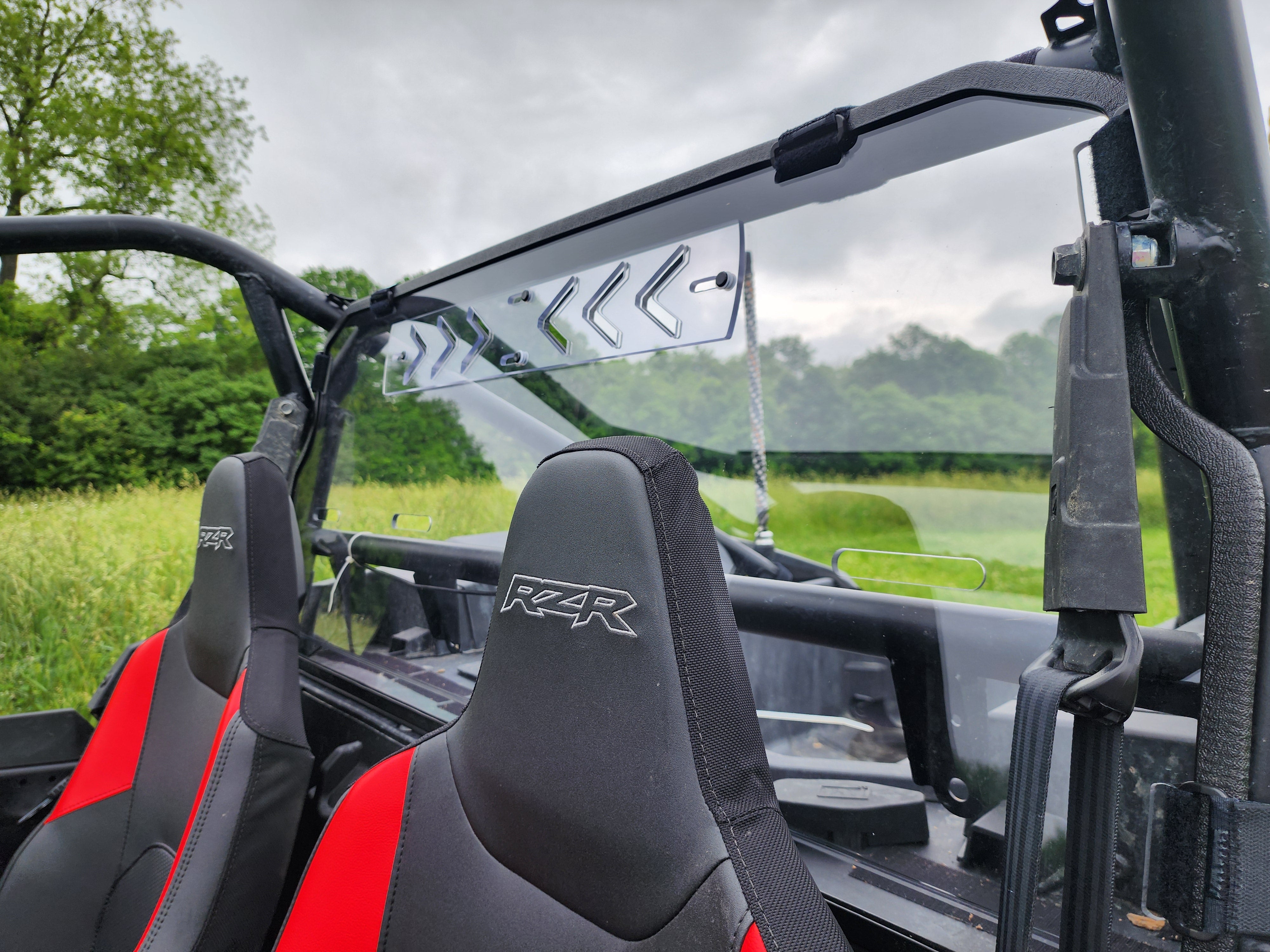 Polaris RZR XP 1000 Rear Windshield with Vent Options