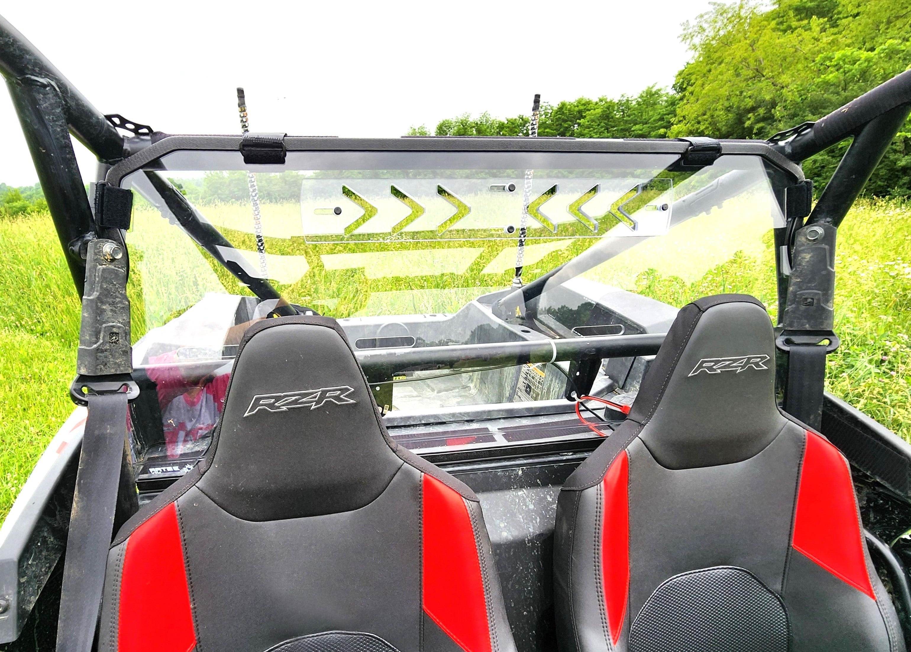 Polaris RZR XP 1000 Rear Windshield with Vent Options