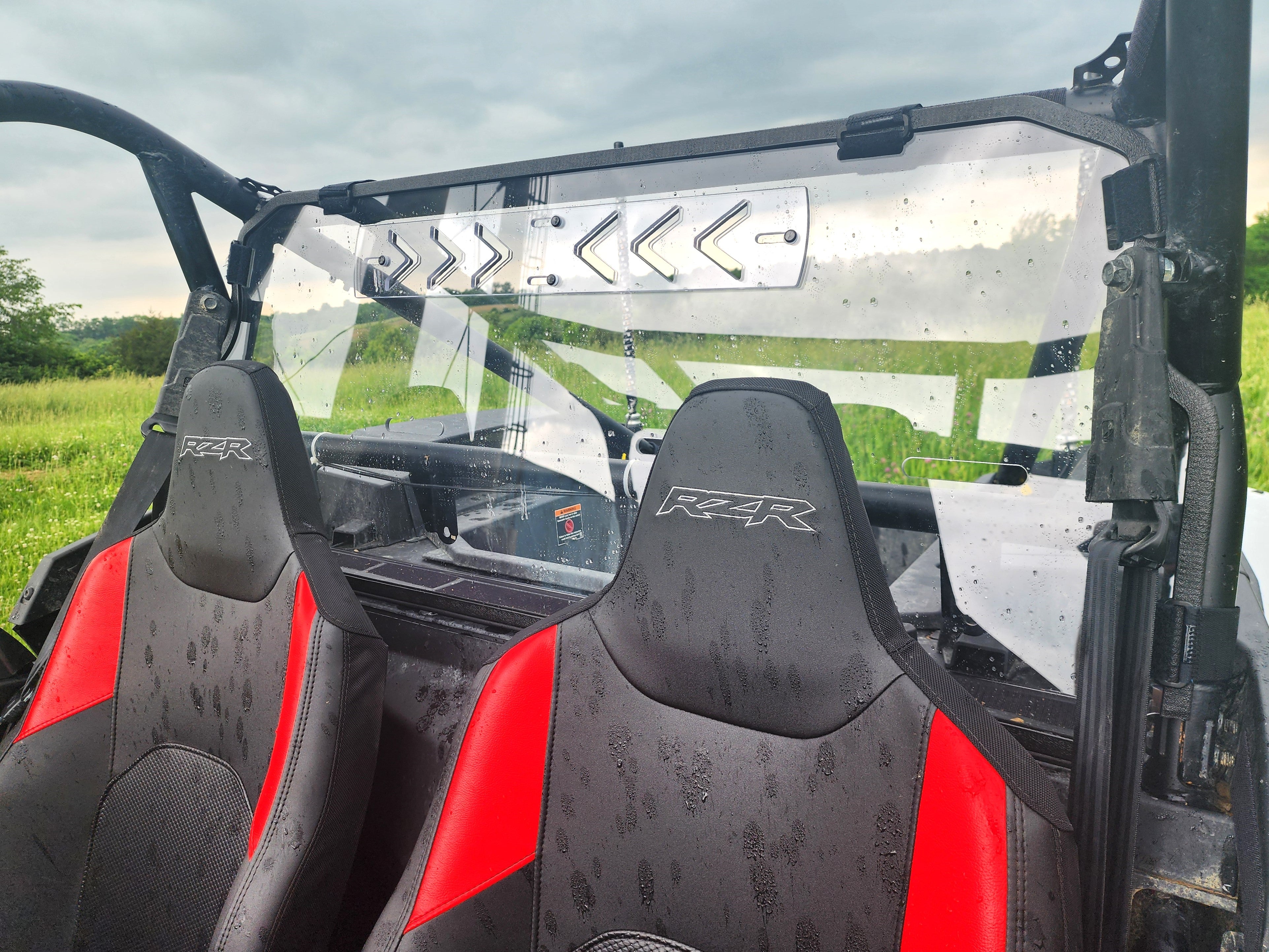 Polaris RZR XP 1000 Rear Windshield with Vent Options