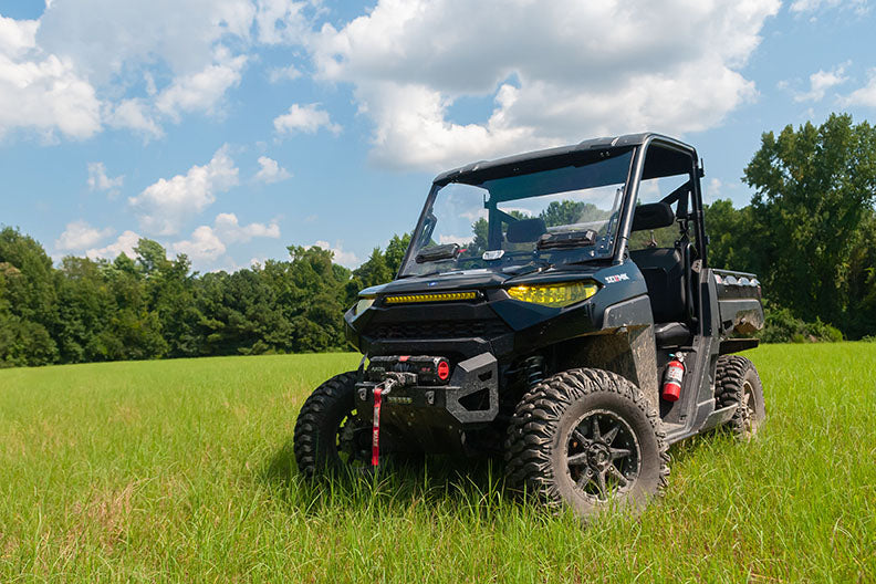 Polaris Ranger 500/570 Midsize Flip-Up Vented Scratch Resistant Windshield 2015-2022 | Free shipping