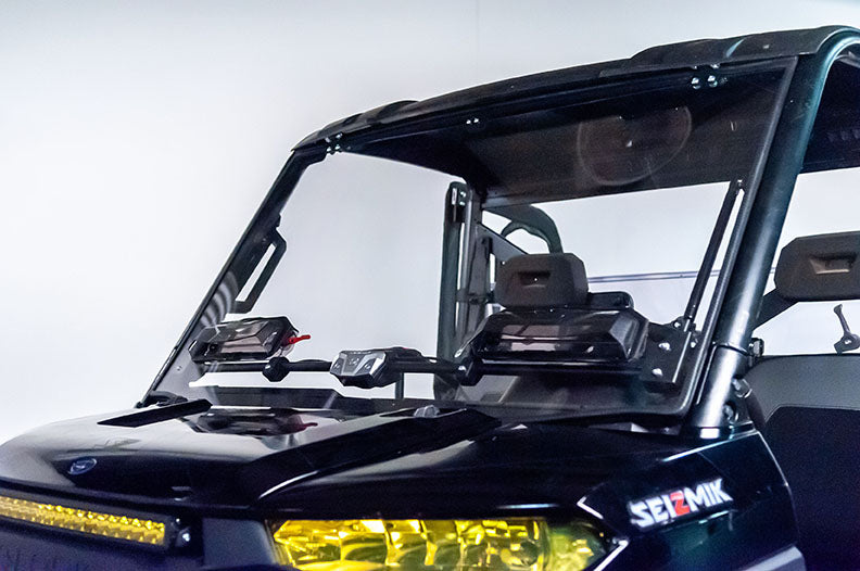 Polaris Ranger 500/570 Midsize Flip-Up Vented Scratch Resistant Windshield 2015-2022 | Free shipping