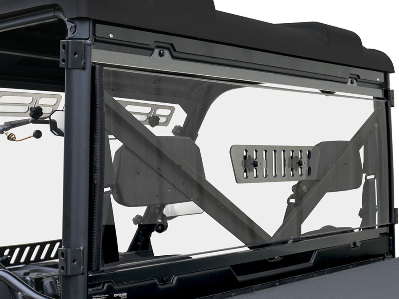 Polaris Ranger XP 1000 Vented Hard Coated Rear Windshield | UTV ACCESSORIES - Free shipping