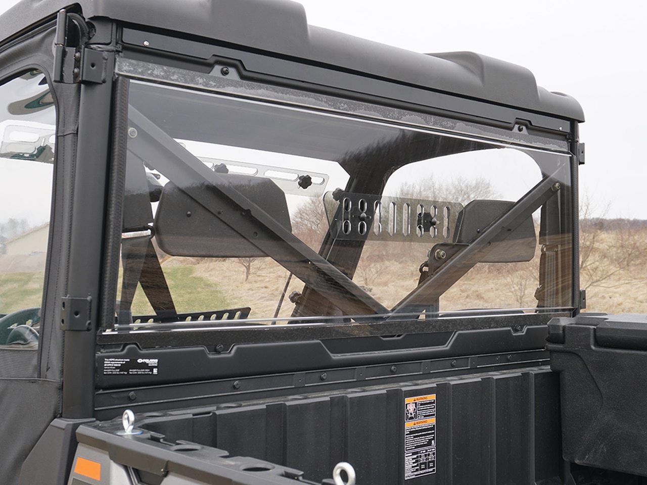 Polaris Ranger XP 1000 Vented Hard Coated Rear Windshield | UTV ACCESSORIES - Free shipping