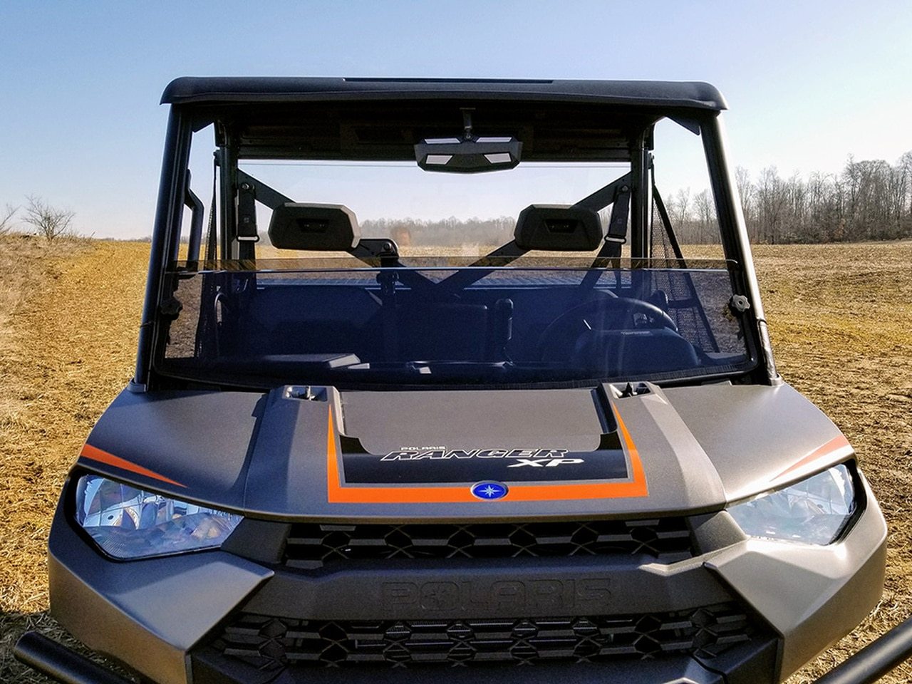 Polaris Ranger XP 900 Spike Half Windshield - Tinted | UTV ACCESSORIES - Free shipping