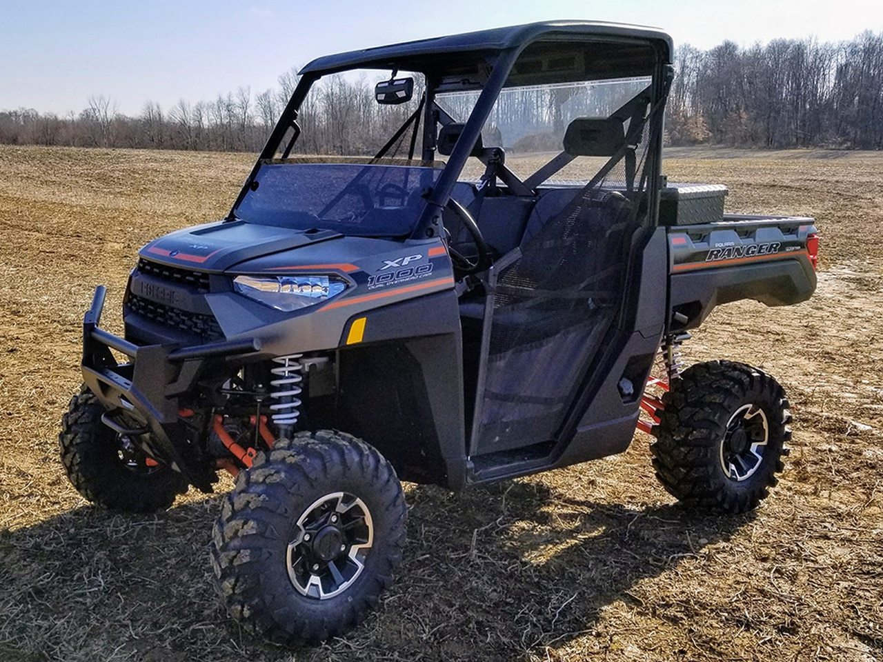 Polaris Ranger XP 900 Spike Half Windshield - Tinted | UTV ACCESSORIES - Free shipping