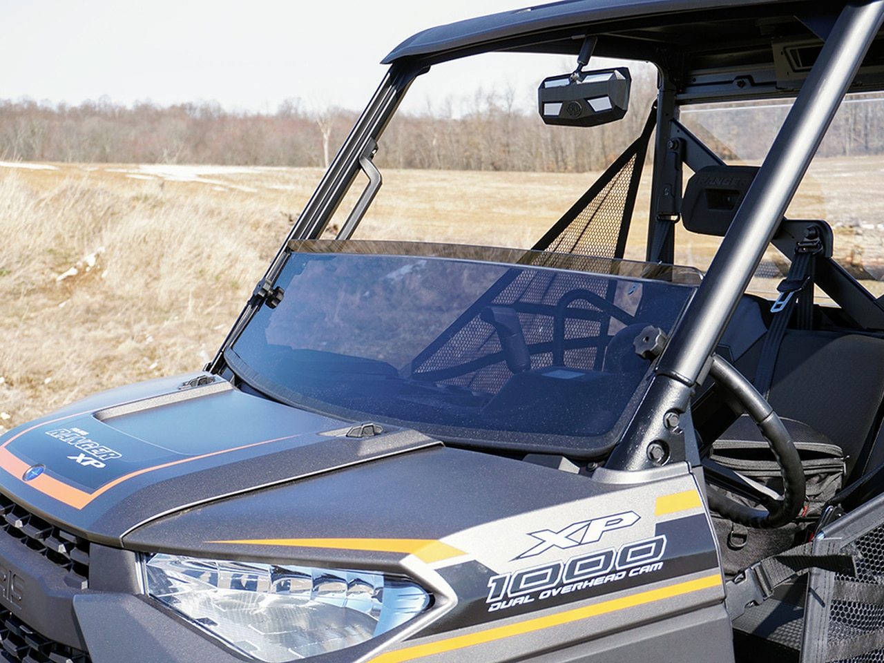 Polaris Ranger XP 900 Spike Half Windshield - Tinted | UTV ACCESSORIES - Free shipping