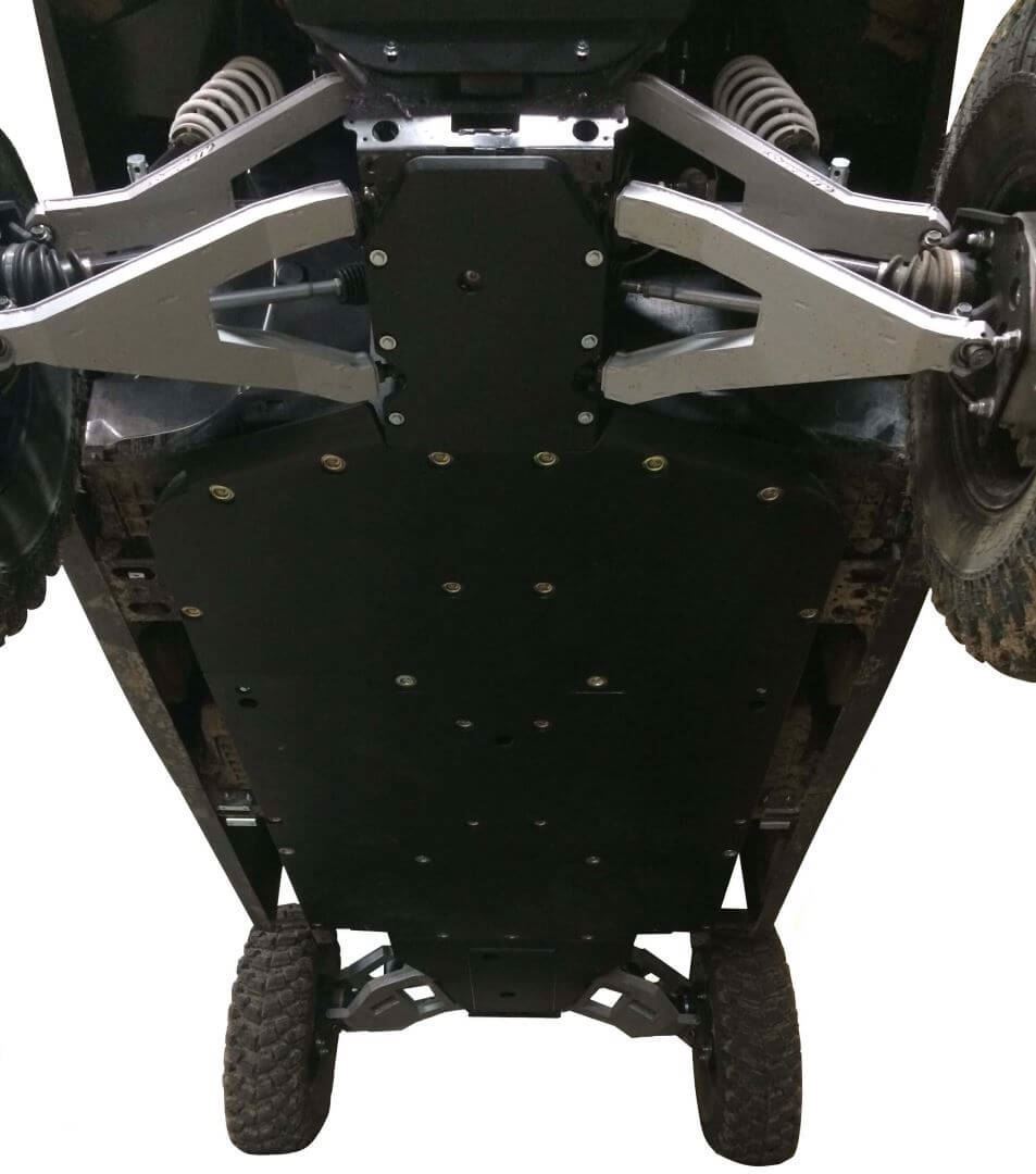 Polaris Ranger Crew XP 1000 Ricochet 13-Piece Complete Aluminum or with UHMW Skid Plate Set | Ricochet Skid Plates - Free Shipping