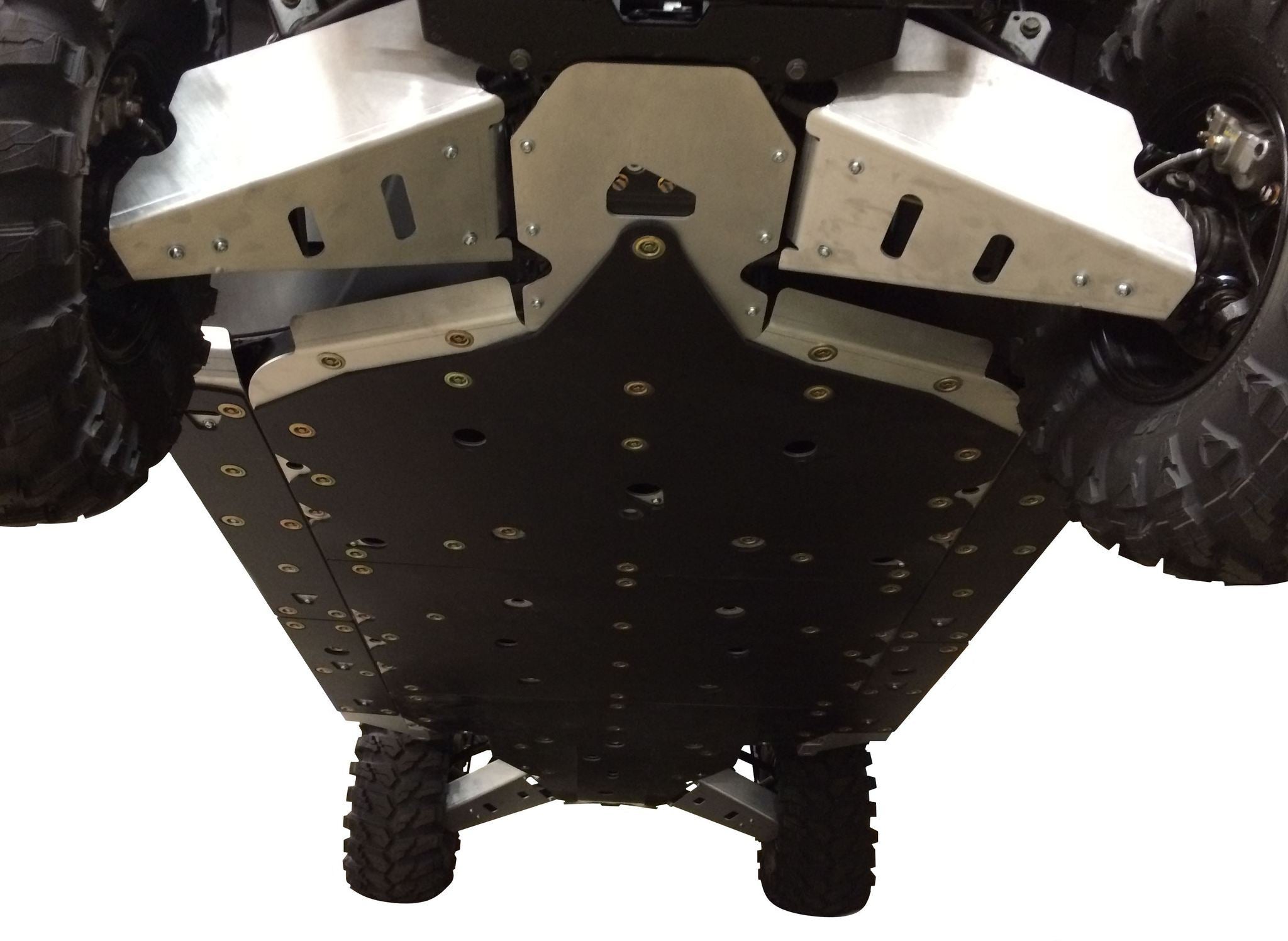 Polaris Ranger Crew XP 1000 Ricochet 13-Piece Complete Aluminum or with UHMW Skid Plate Set | Ricochet Skid Plates - Free Shipping