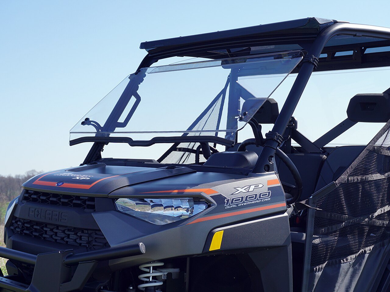 2018+ Polaris Ranger (Pro-Fit) XP 1000 Tilting Scratch Resistant Windshield | UTV ACCESSORIES - Free shipping