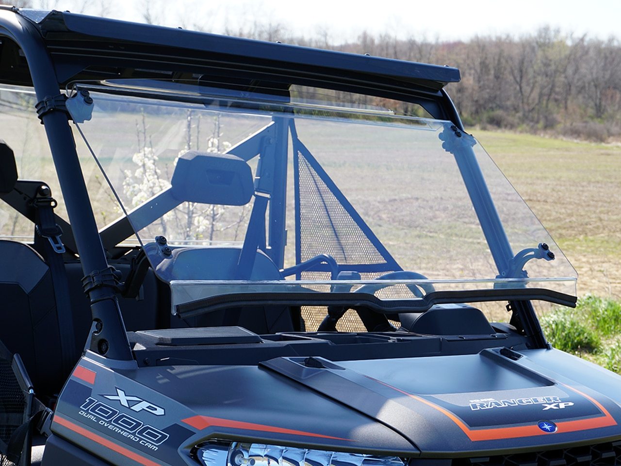 2018+ Polaris Ranger (Pro-Fit) XP 1000 Tilting Scratch Resistant Windshield | UTV ACCESSORIES - Free shipping