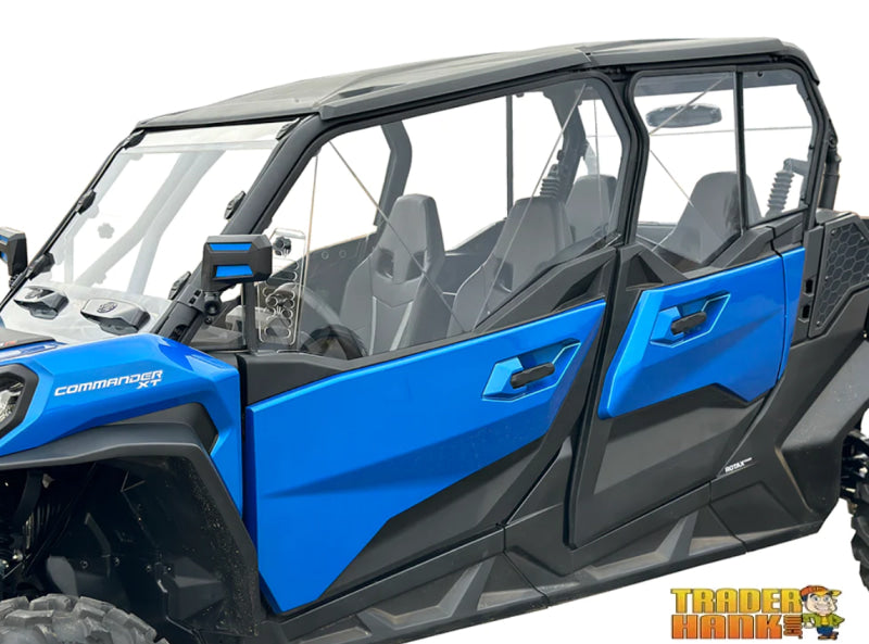 Can Am Commander MAX Venting Polycarbonate Upper Doors Kit | UTV Accessories - Free shipping