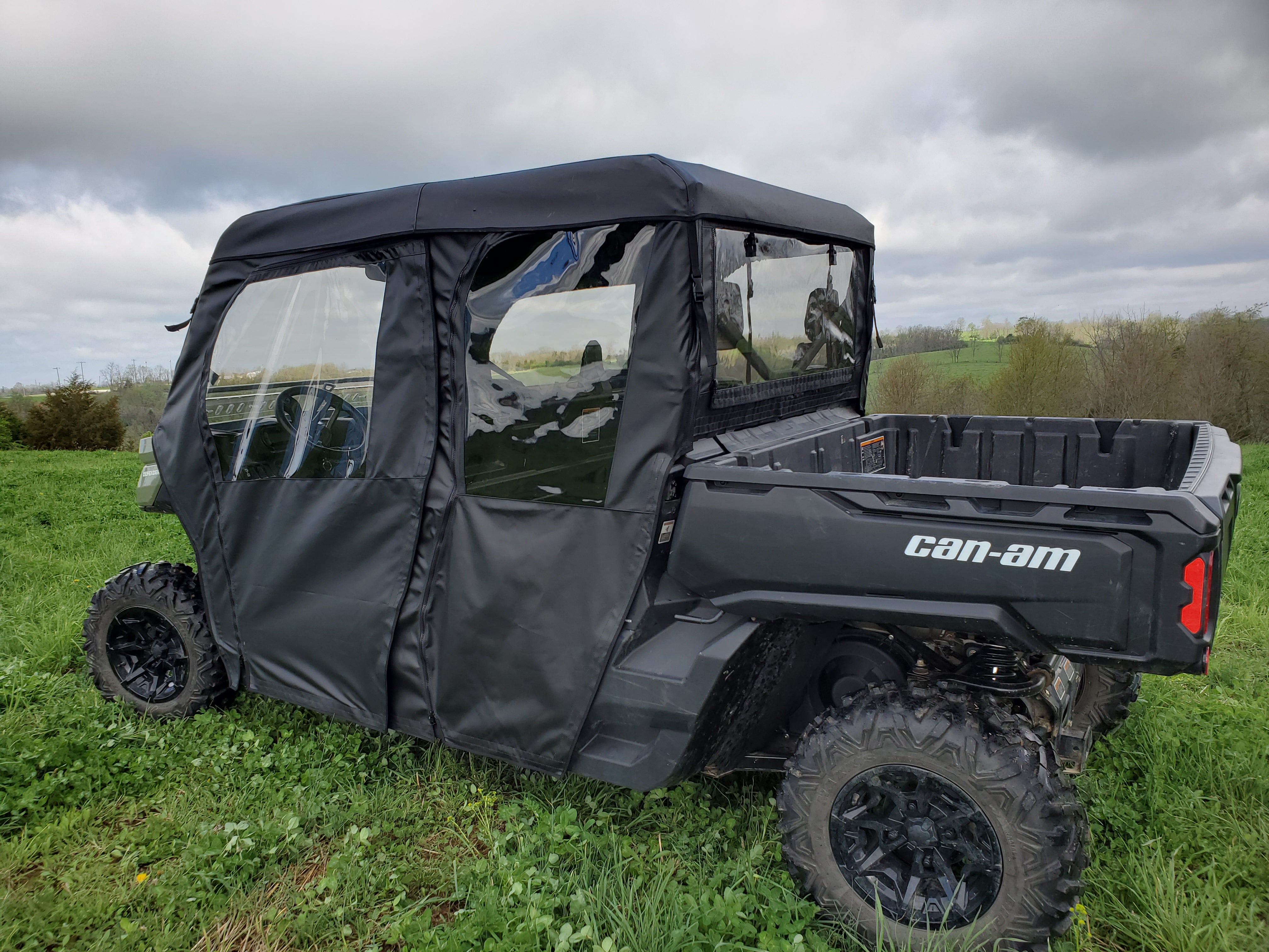 Can-Am Defender Max 4 - Full Cab Enclosure For Hard Windshield (Full Doors)