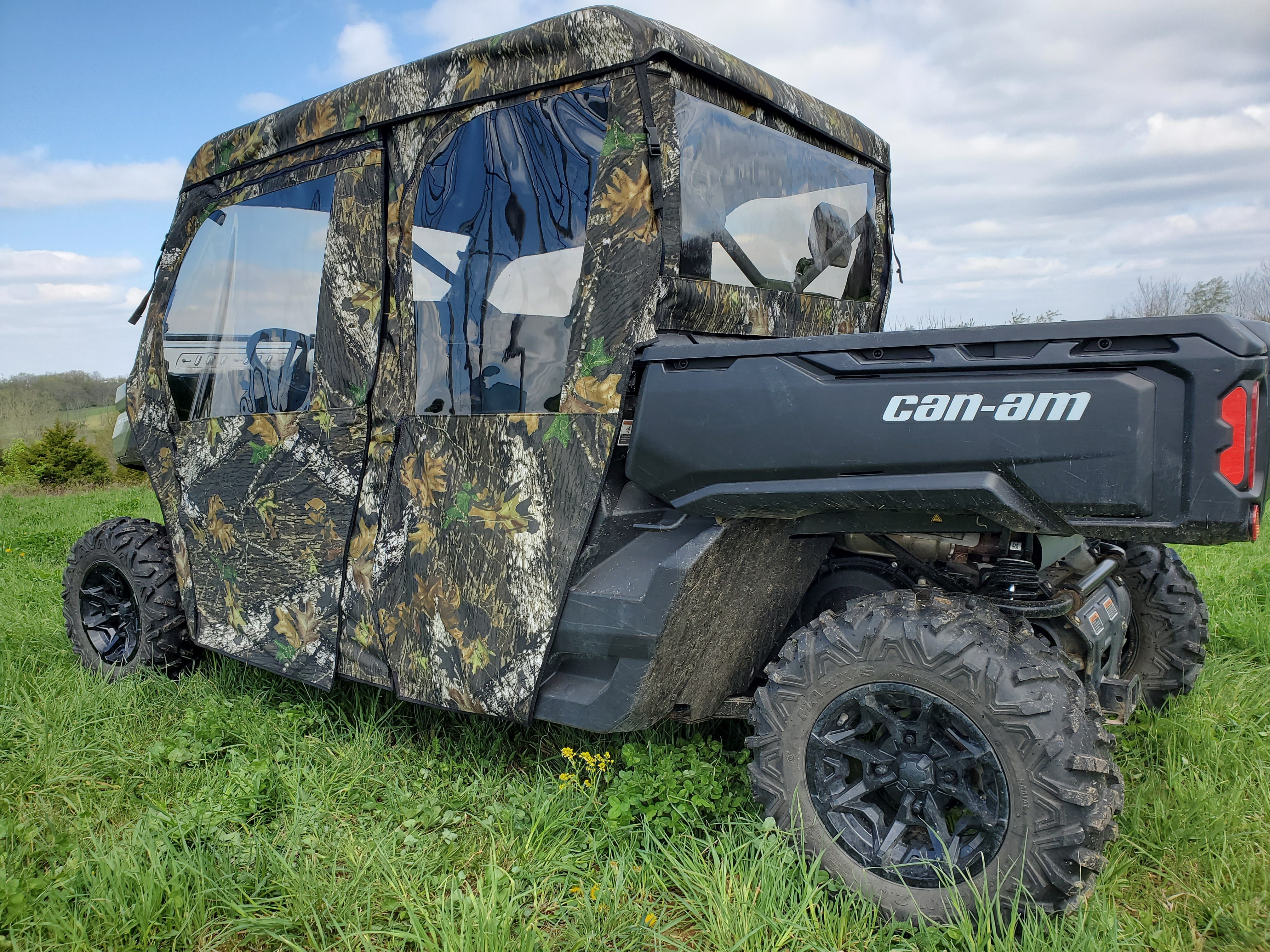 Can-Am Defender Max 4 - Full Cab Enclosure For Hard Windshield (Full Doors)