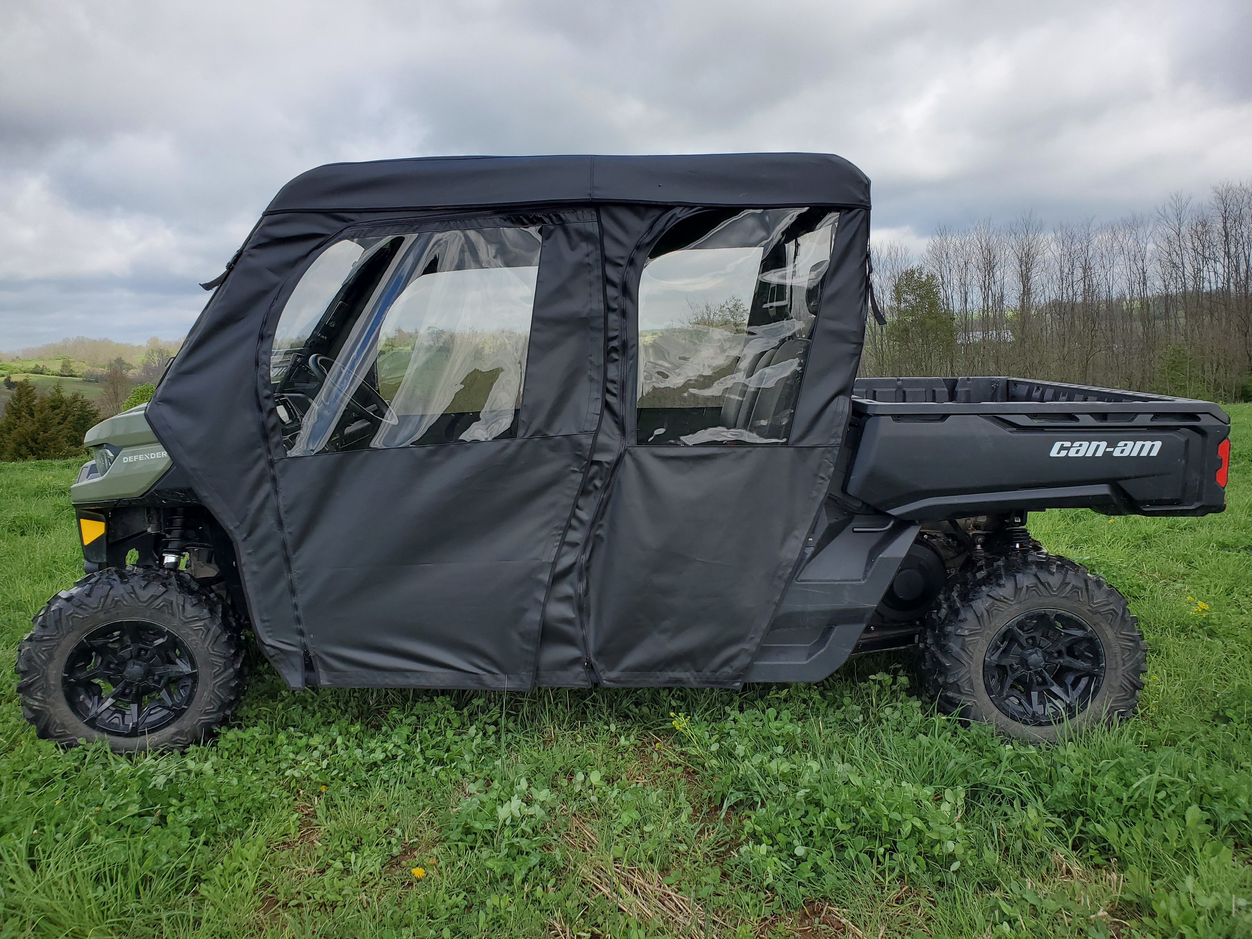 Can-Am Defender Max 4 - Full Cab Enclosure For Hard Windshield (Full Doors)