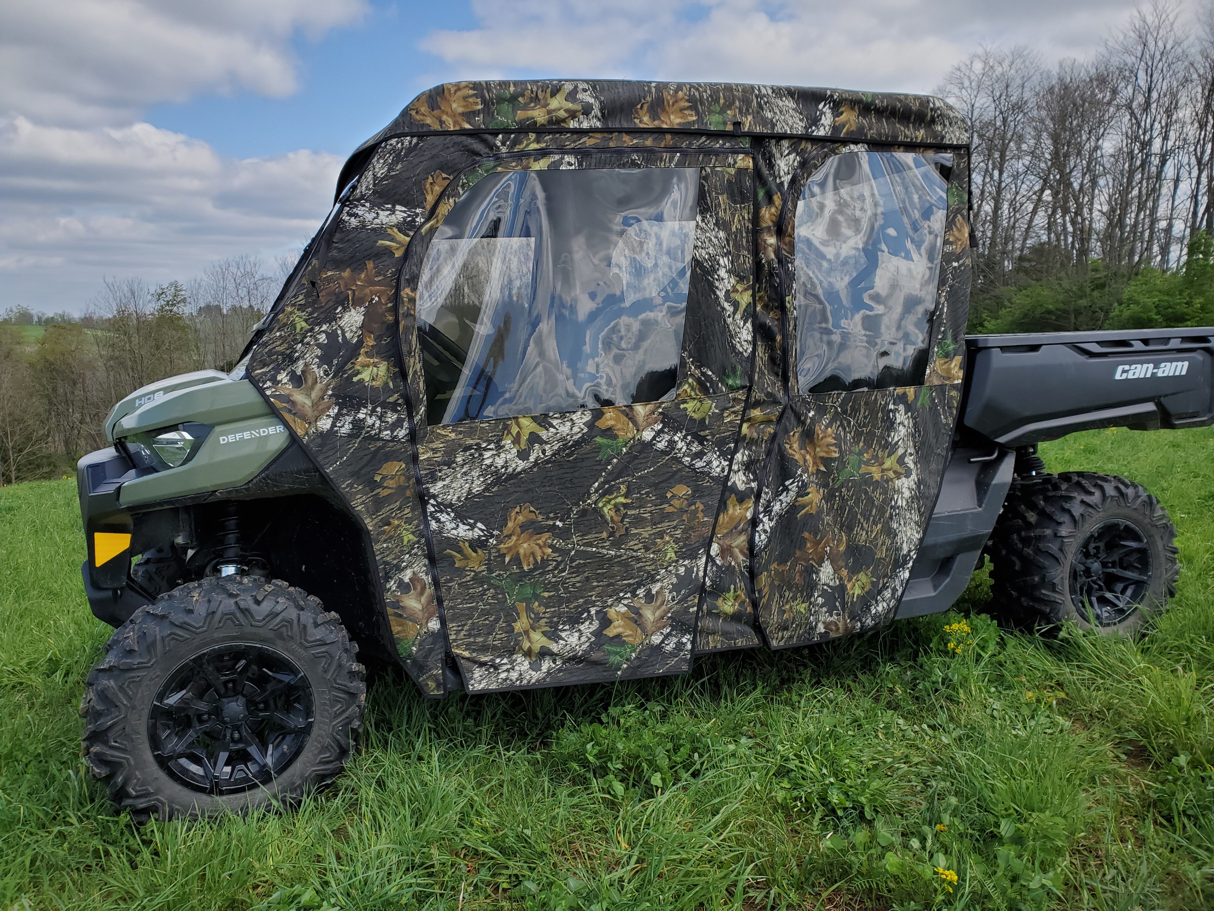 Can-Am Defender Max 4 - Full Cab Enclosure For Hard Windshield (Full Doors)