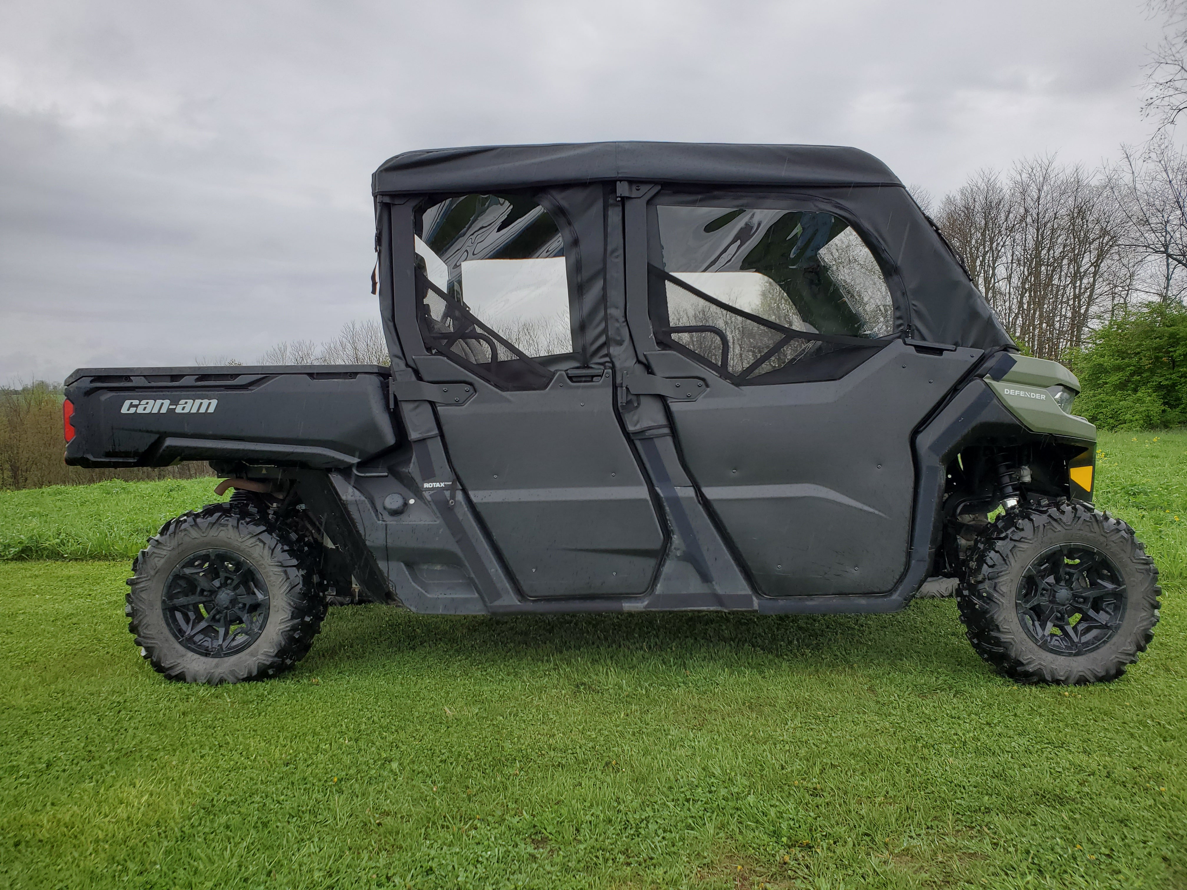 Can-Am Defender Max 4 - Full Cab Enclosure For Hard Windshield (Half Doors)