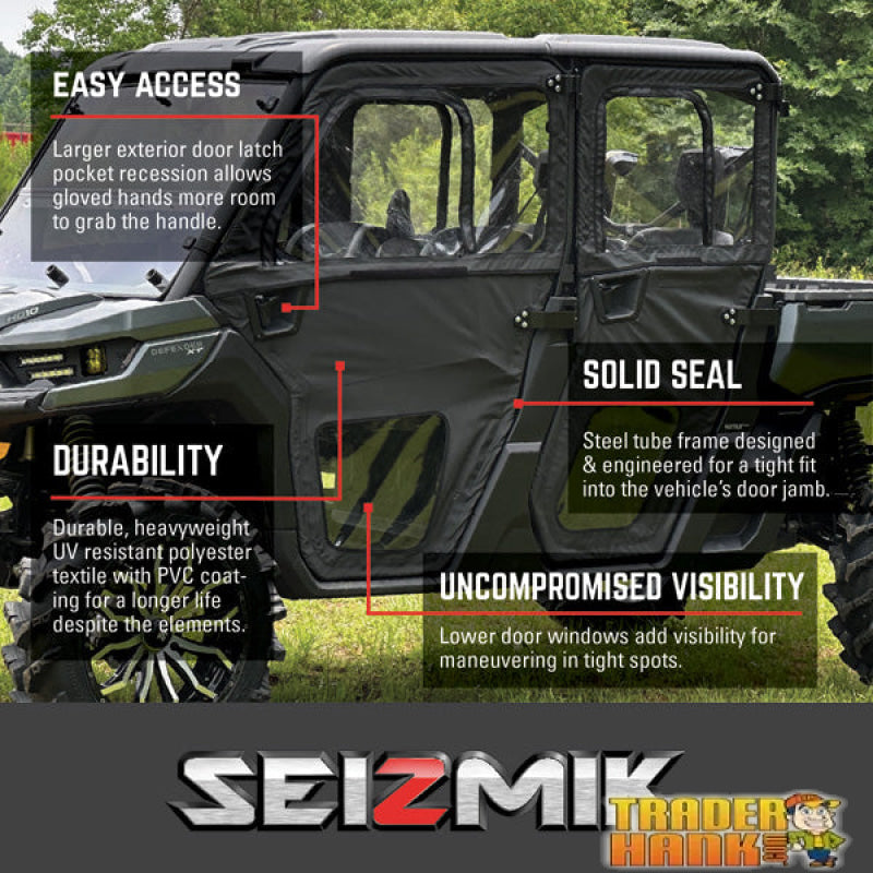 Can-Am Defender Max Seizmik Framed Door Kit | Free shipping