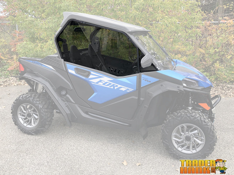 CF Moto Z-Force 800-950 Trail Vented Polycarbonate Upper Doors Kit (Tinted) | UTV Accessories - Free shipping