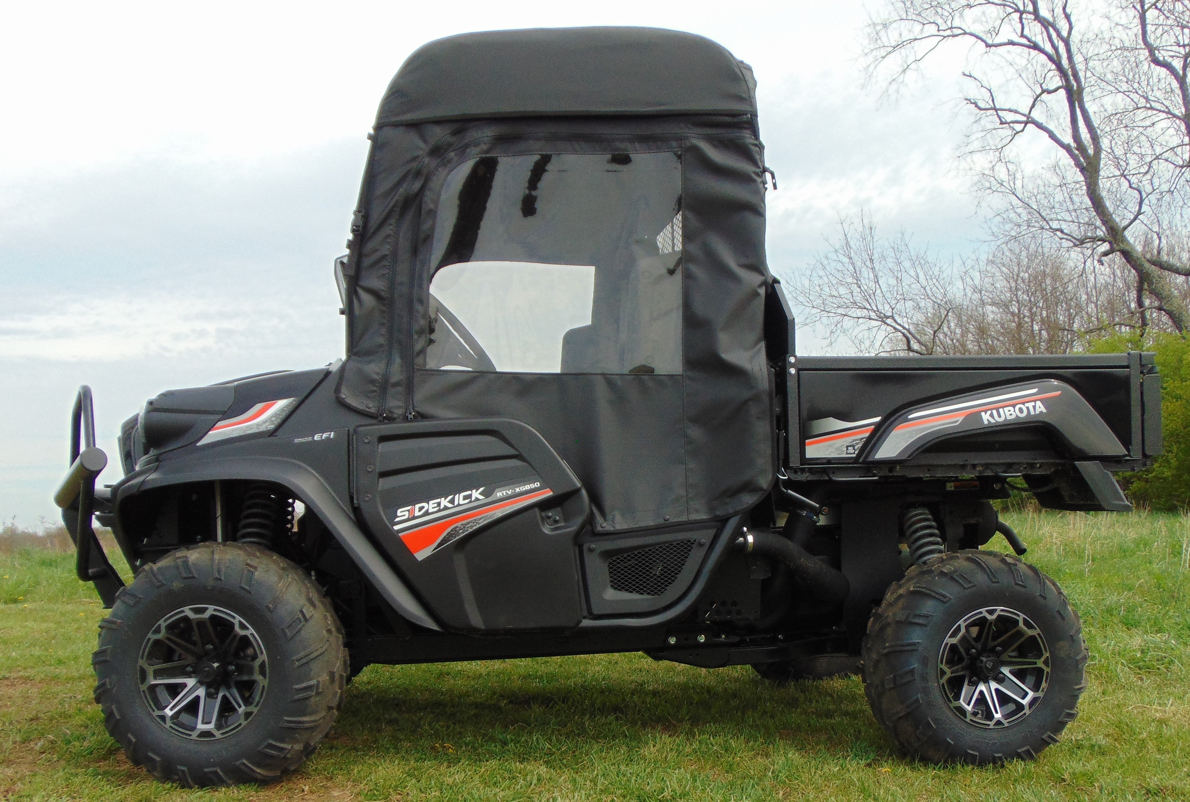 Kubota RTV XG850 (Sidekick) - Full Cab Enclosure with Vinyl Windshield (Half Doors)