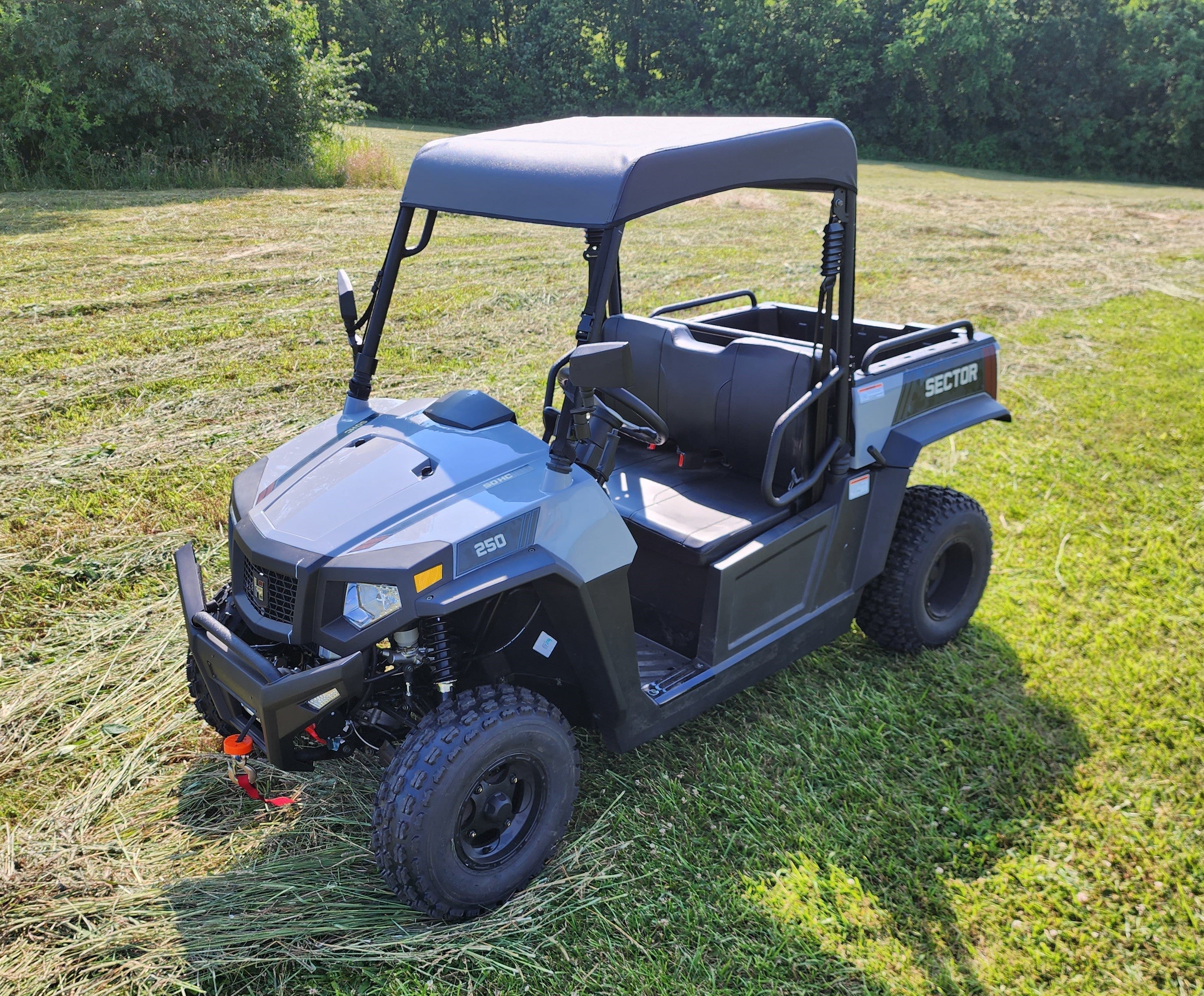 HiSun Sector 250 - Soft Top for Hard Windshield