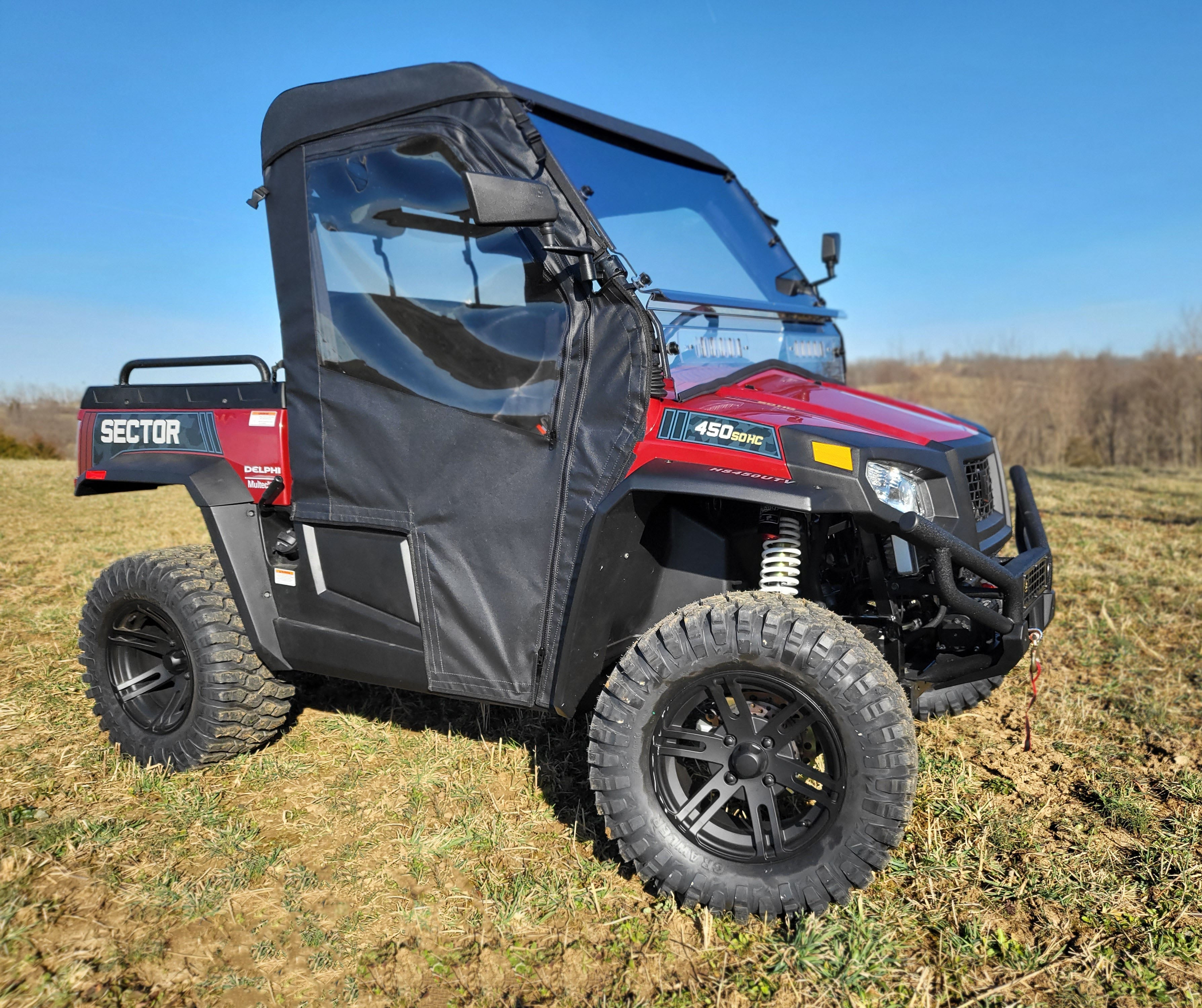 HiSun Sector 450 - Full Cab Enclosure for Hard Windshield