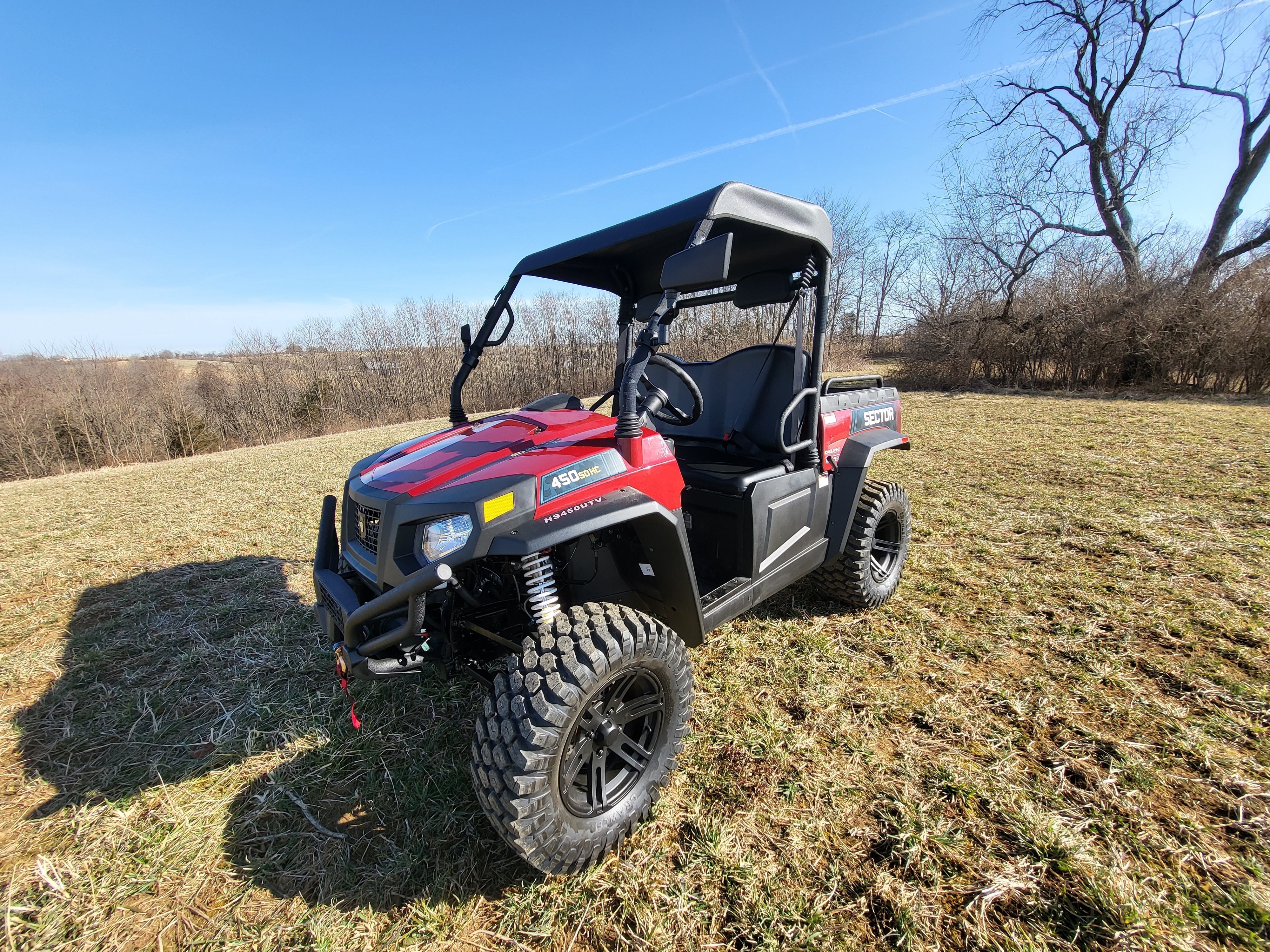 HiSun Sector 450 - Soft Top for Hard Windshield