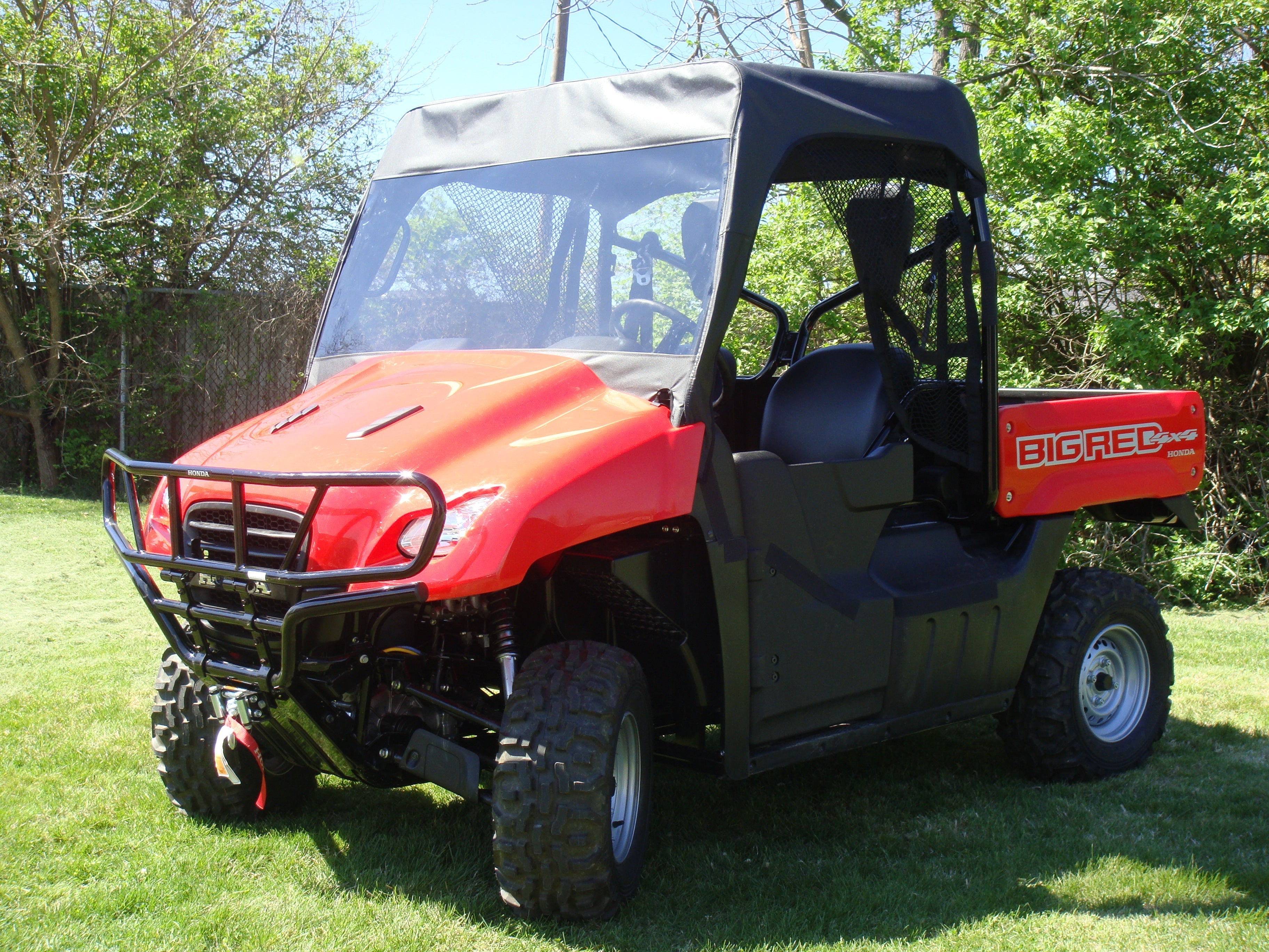 Honda Big Red - Full Cab Enclosure with Vinyl Windshield