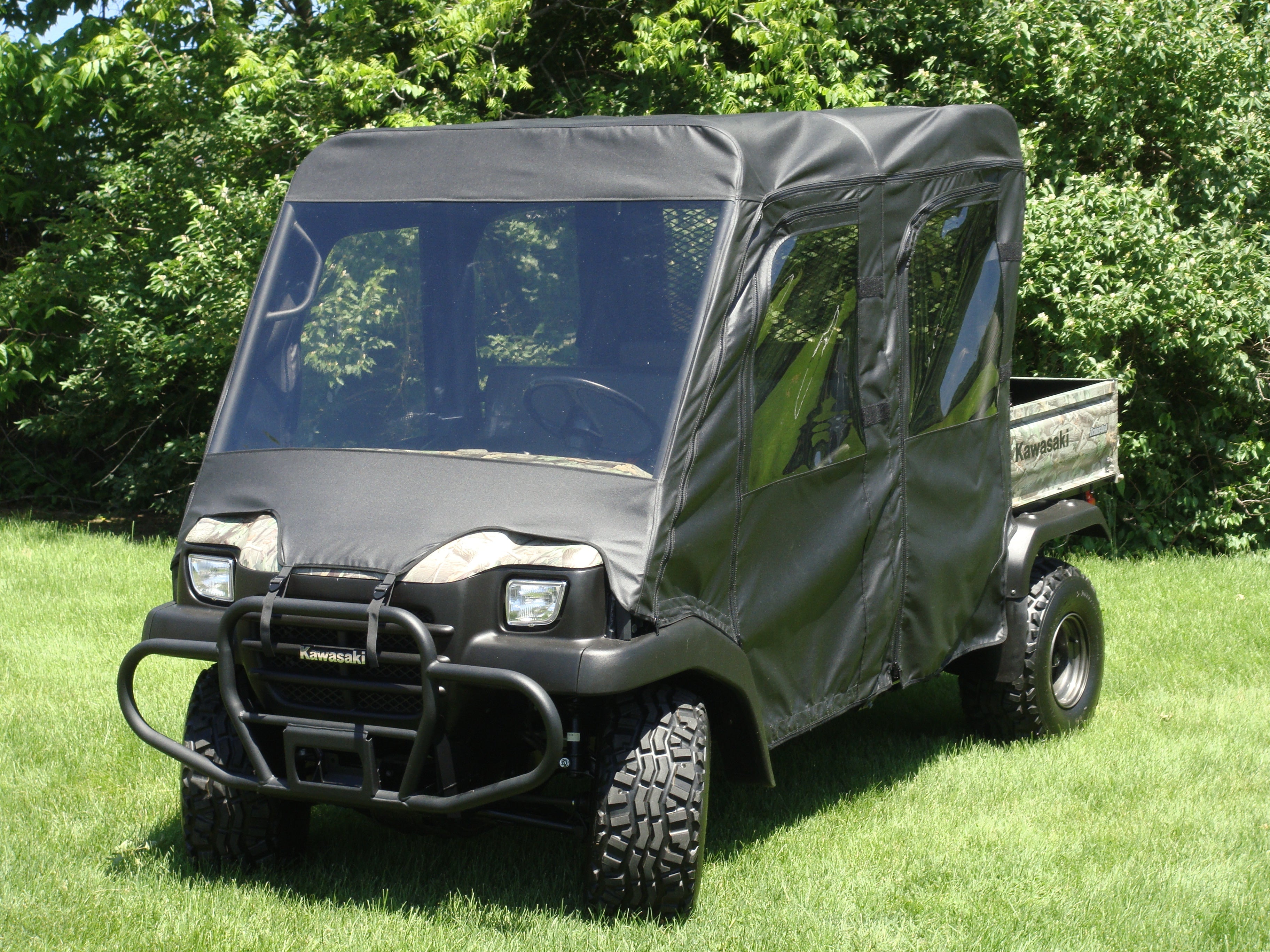 Kawasaki Mule 3000/3010 Trans - Full Cab Enclosure with Vinyl Windshield