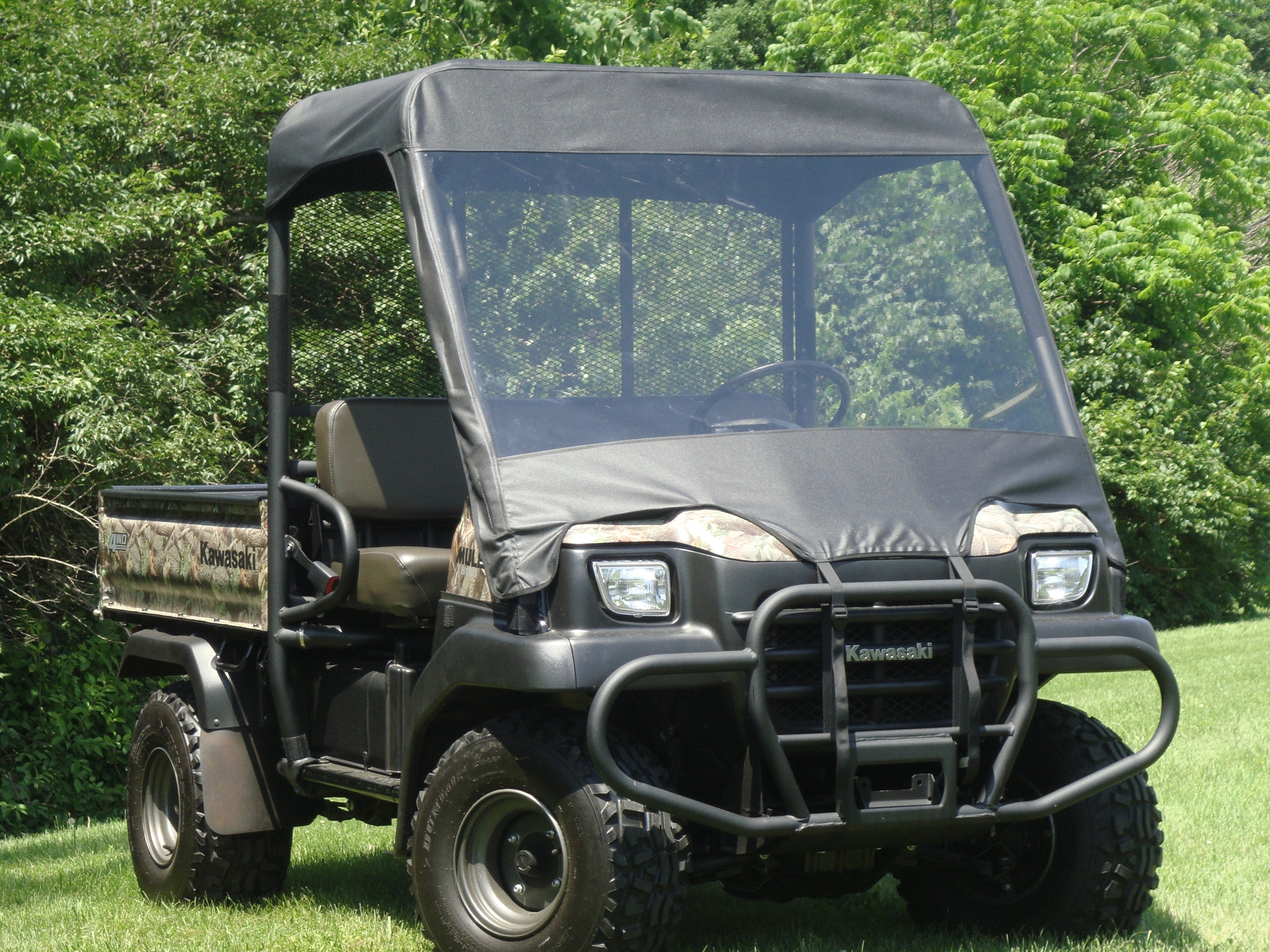 Kawasaki Mule 3000/3010 - Vinyl Windshield/Top Combo