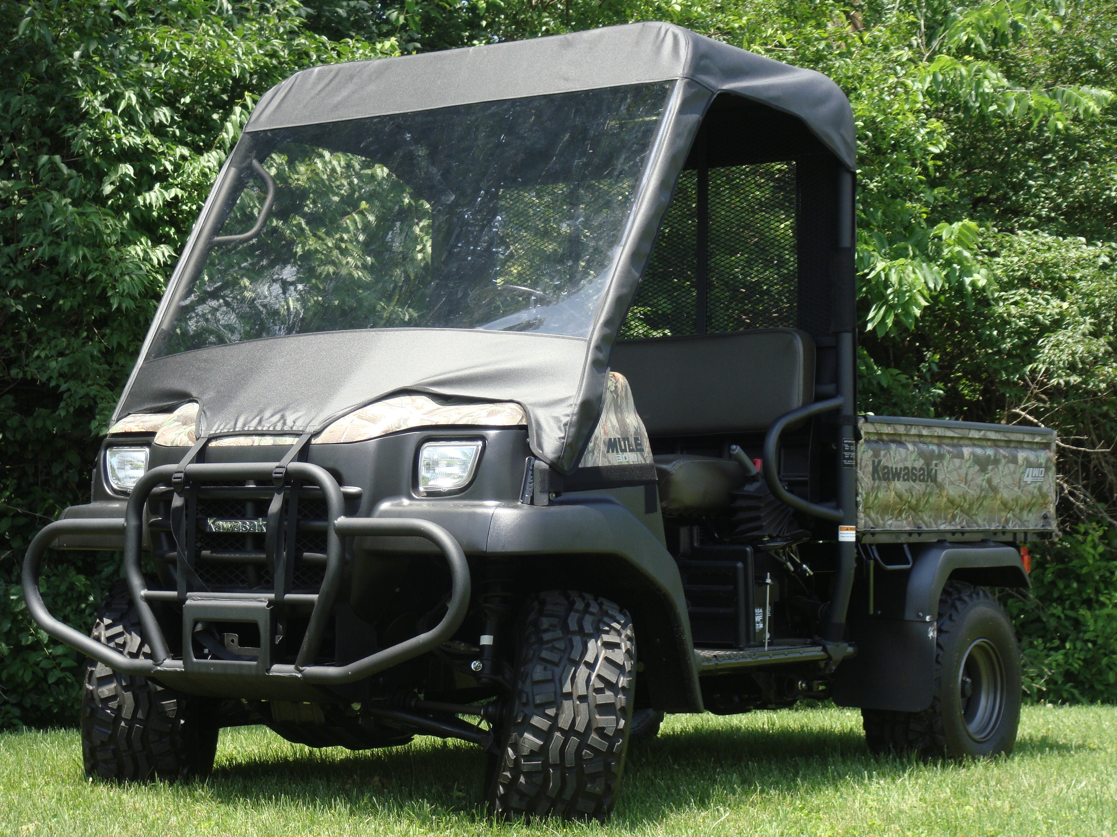 Kawasaki Mule 3000/3010 - Vinyl Windshield/Top/Rear Combo