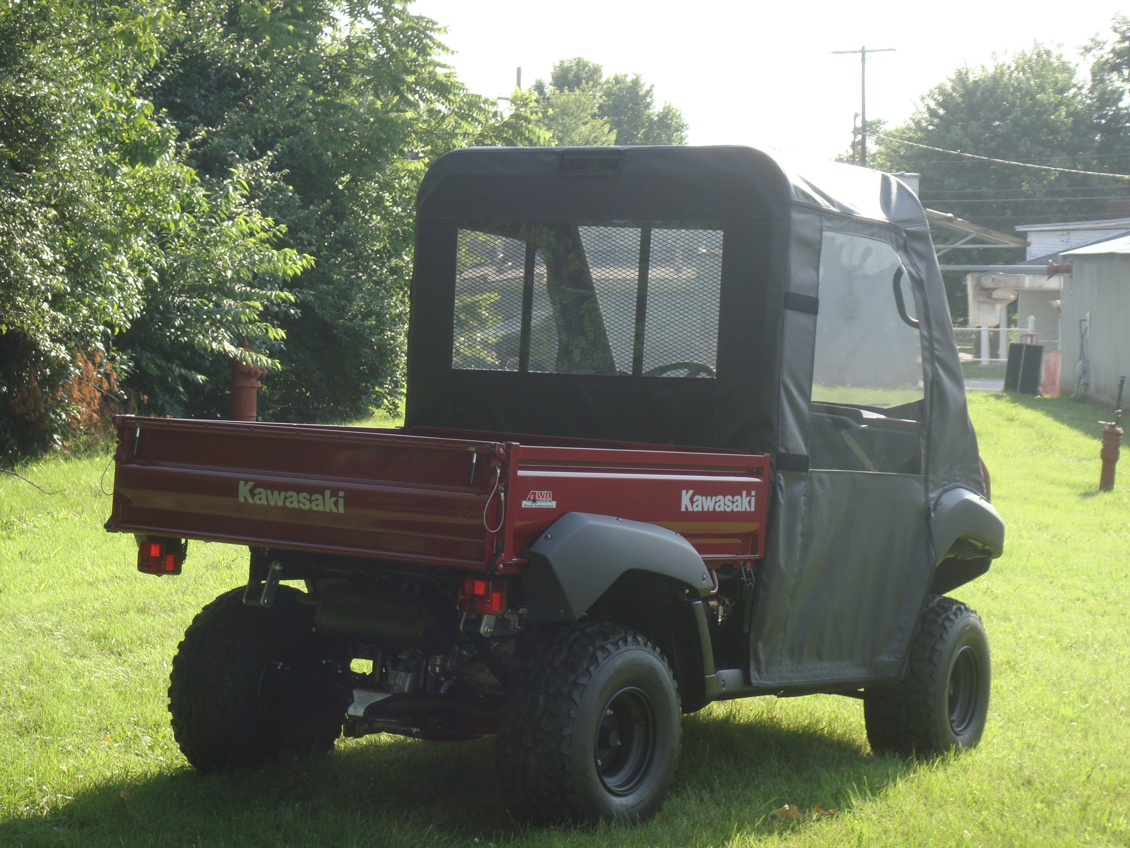 Kawasaki Mule 4000/4010 - Full Cab Enclosure for Hard Windshield