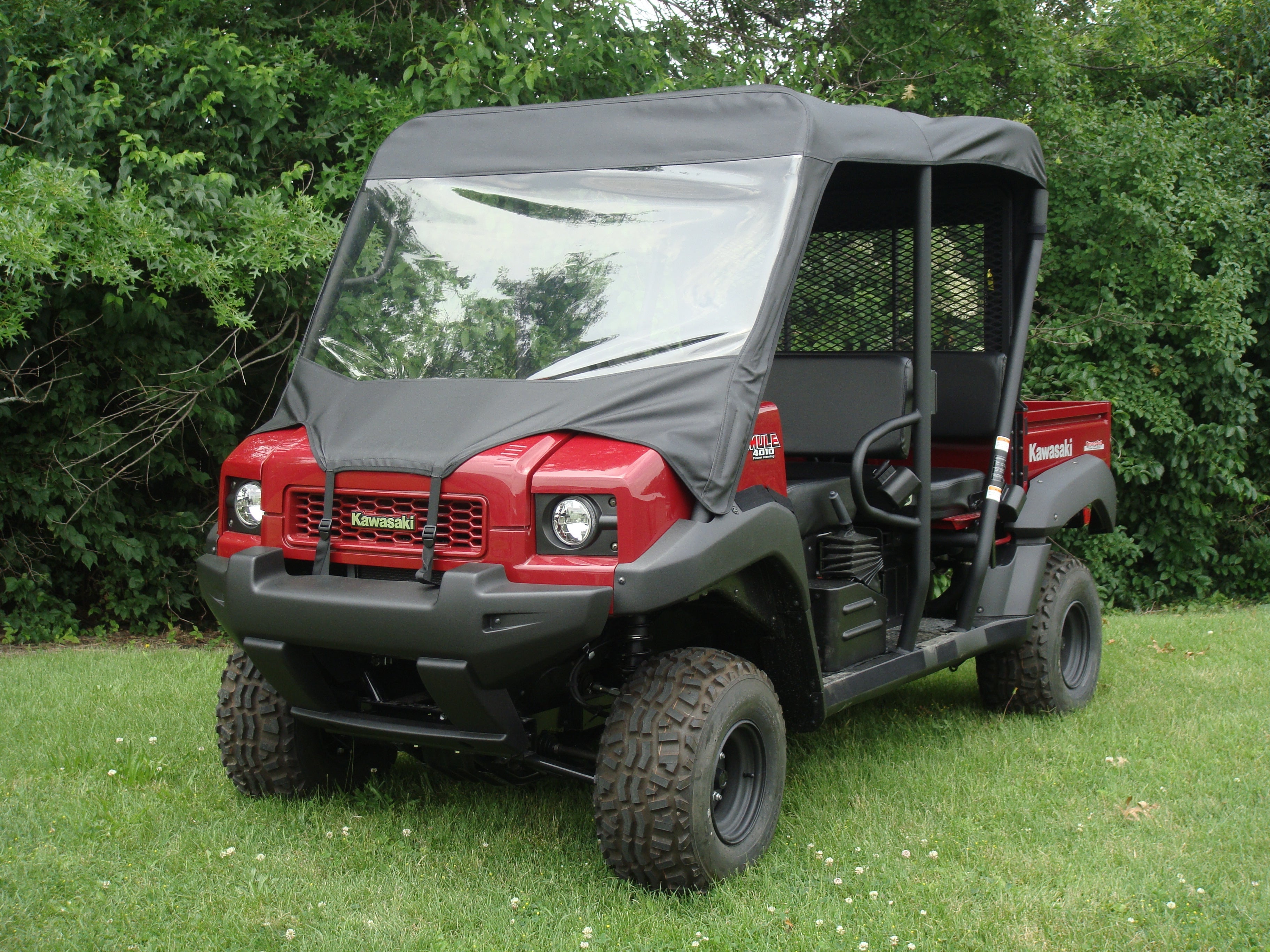 Kawasaki Mule 4000/4010 Trans - Vinyl Windshield/Top/Rear Combo