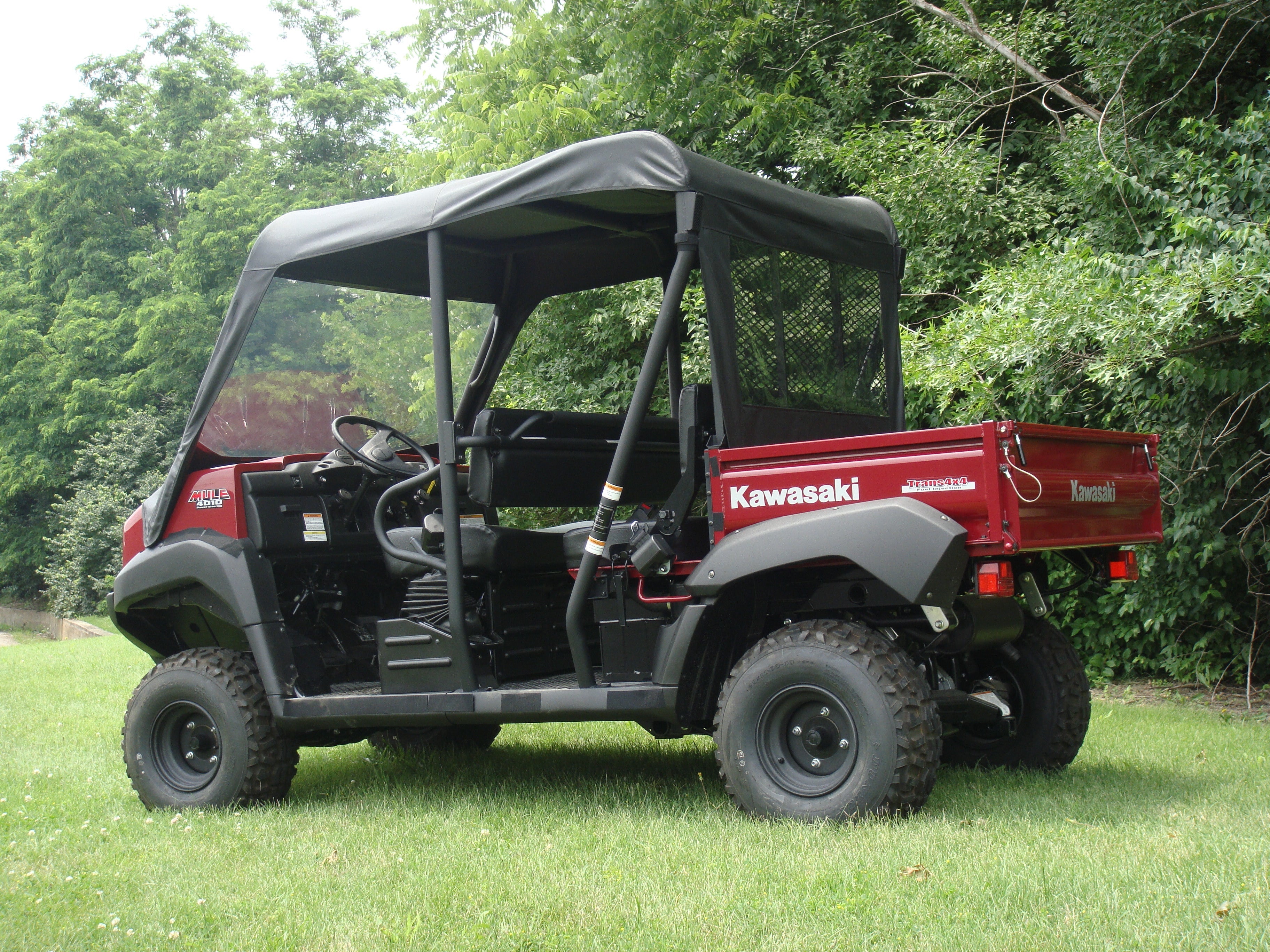 Kawasaki Mule 4000/4010 Trans - Vinyl Windshield/Top/Rear Combo