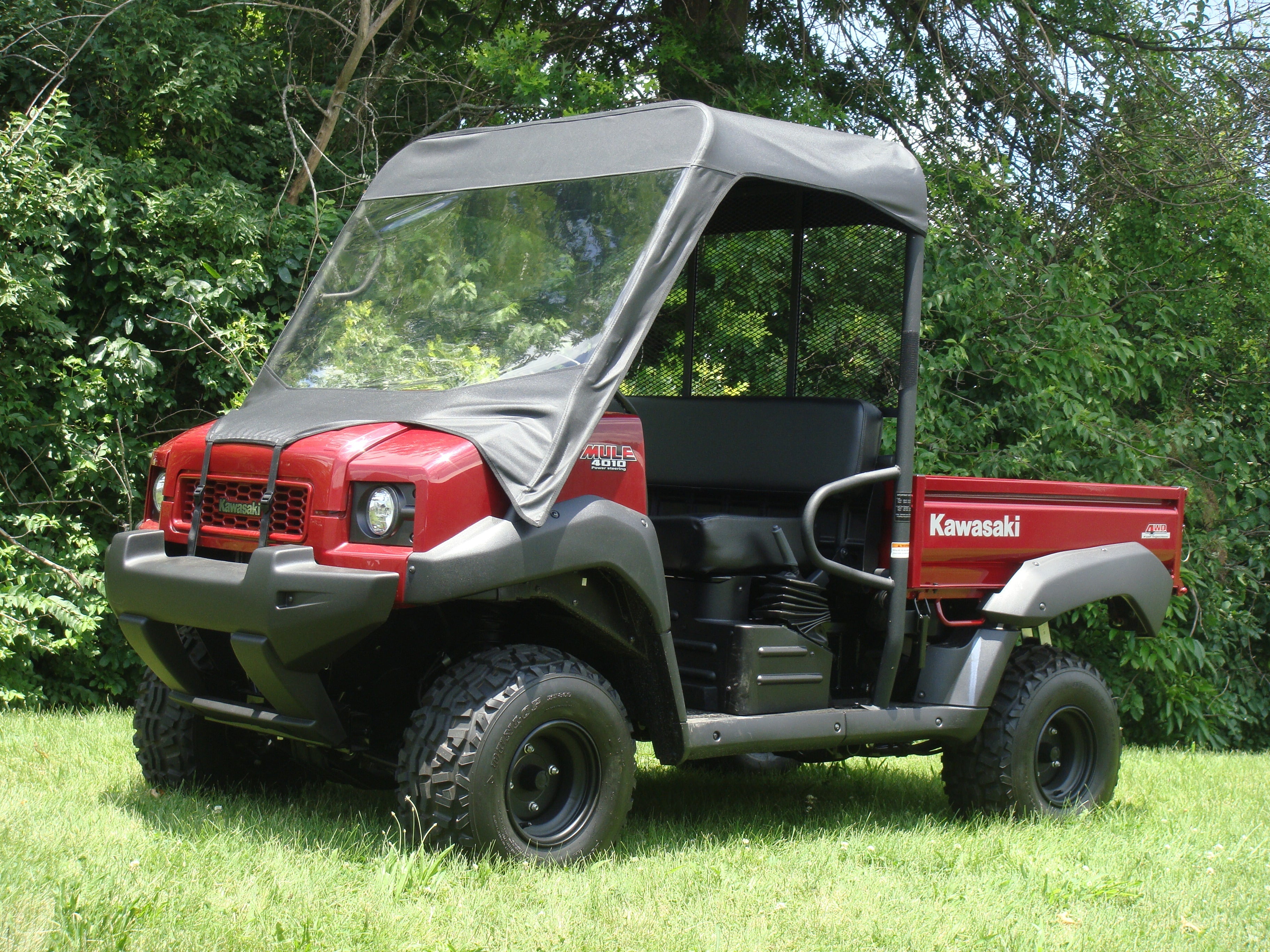 Kawasaki Mule 4000/4010 - Vinyl Windshield/Top Combo