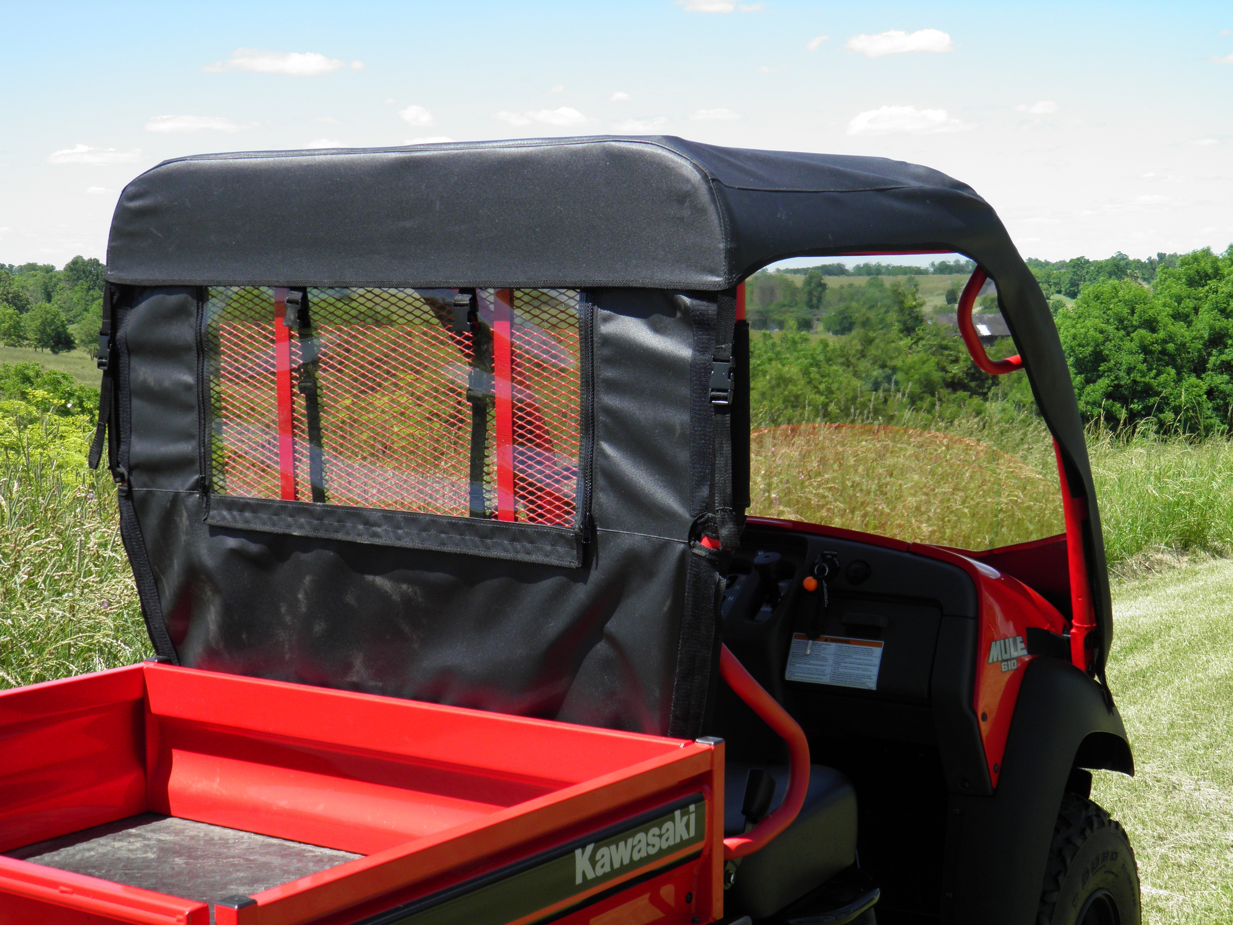 Kawasaki Mule SX - Vinyl Windshield/Top/Rear Combo