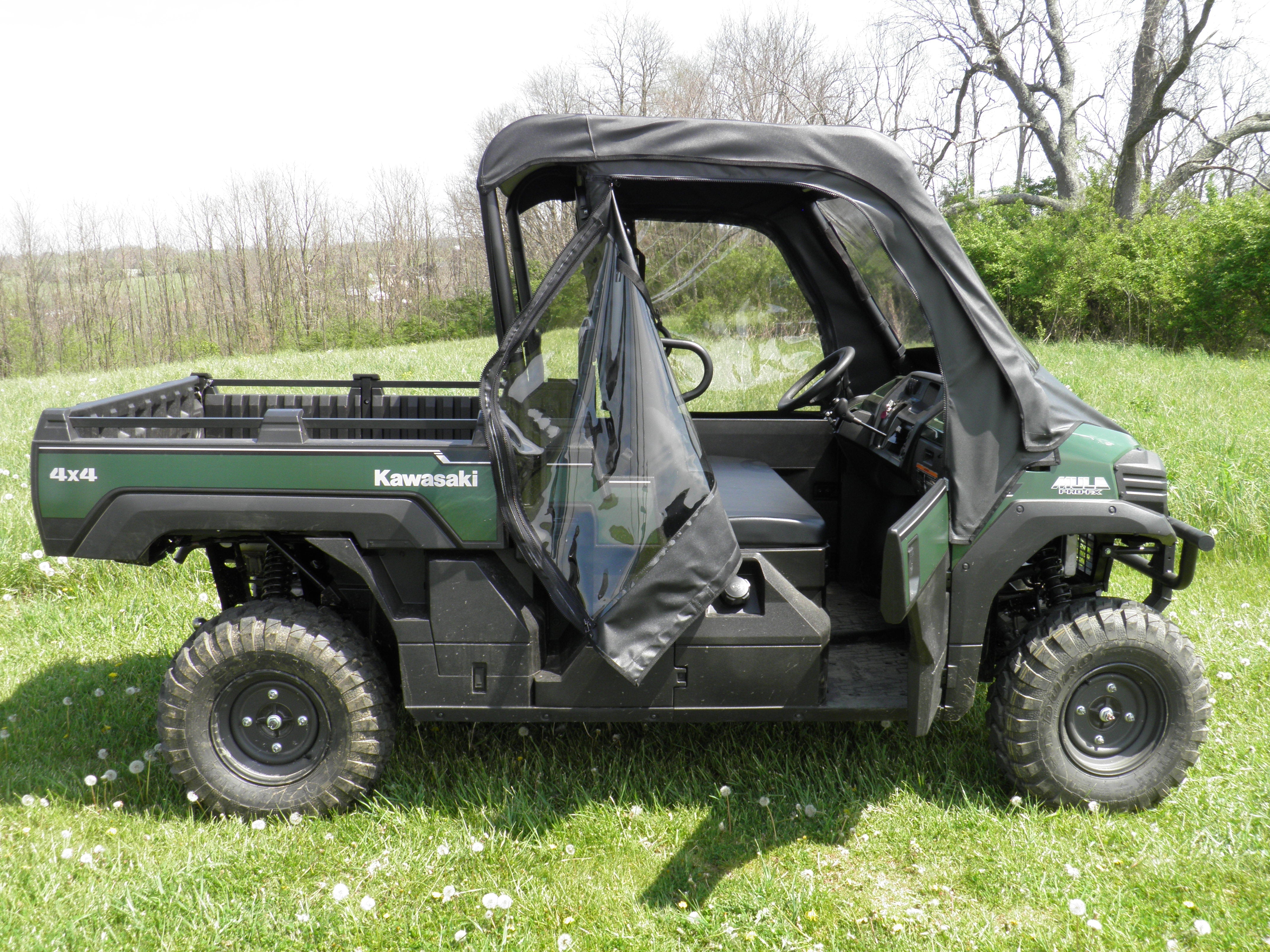 Kawasaki Pro FX - Full Cab Enclosure with Vinyl Windshield (Half Doors)