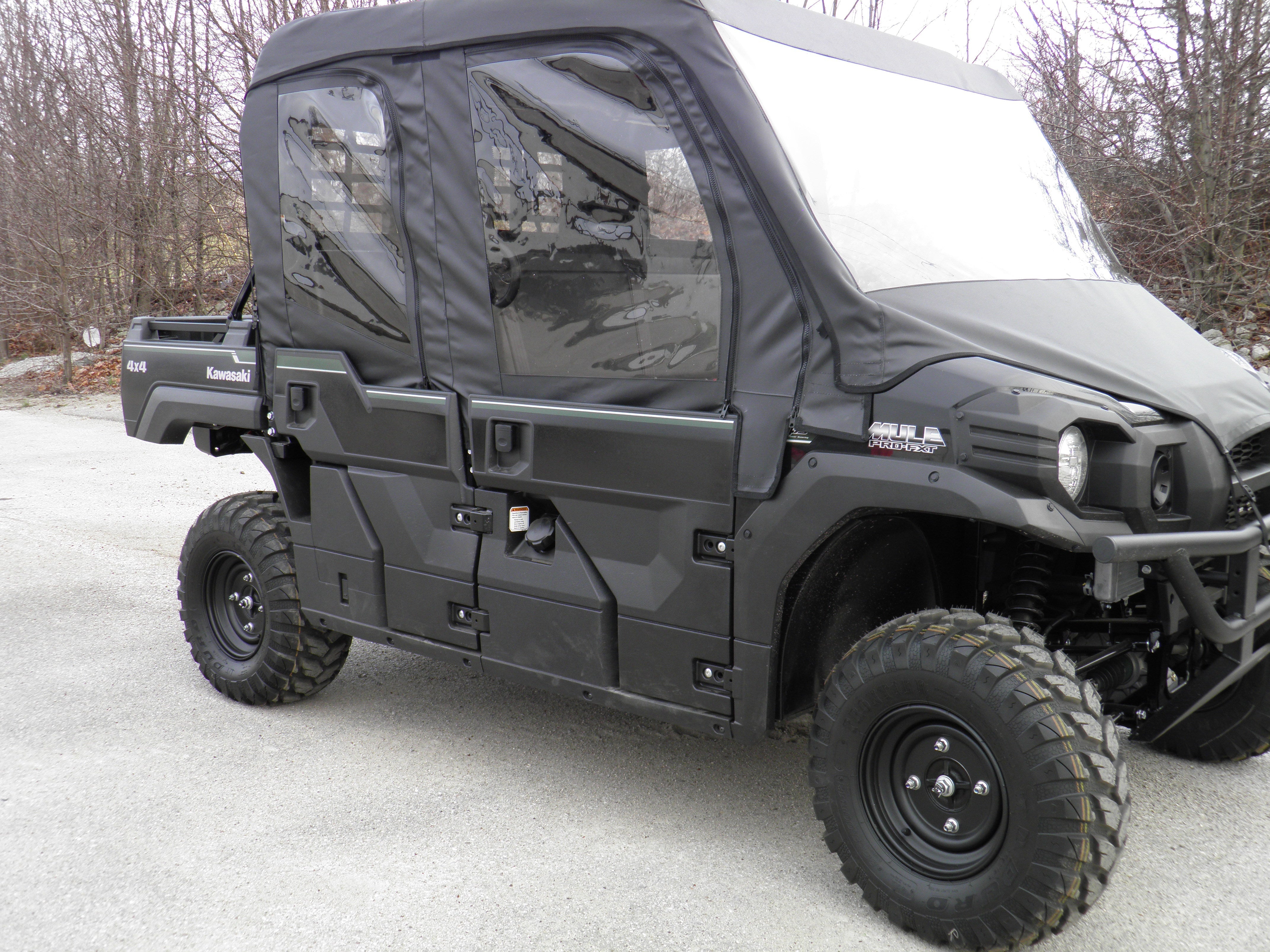 Kawasaki Pro FXT - Full Cab Enclosure with Vinyl Windshield (Half Doors)