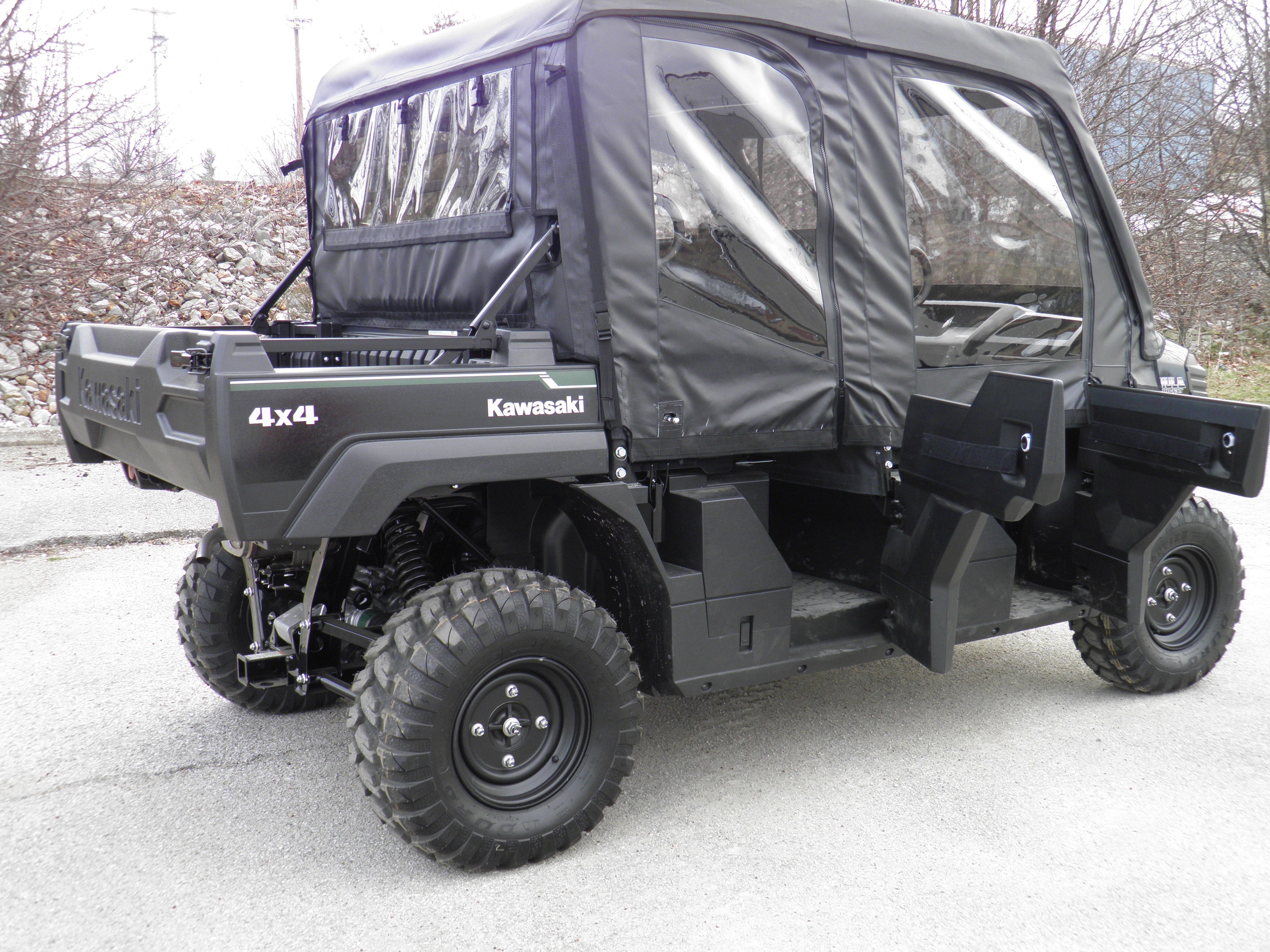 Kawasaki Pro FXT - Full Cab Enclosure with Vinyl Windshield (Half Doors)