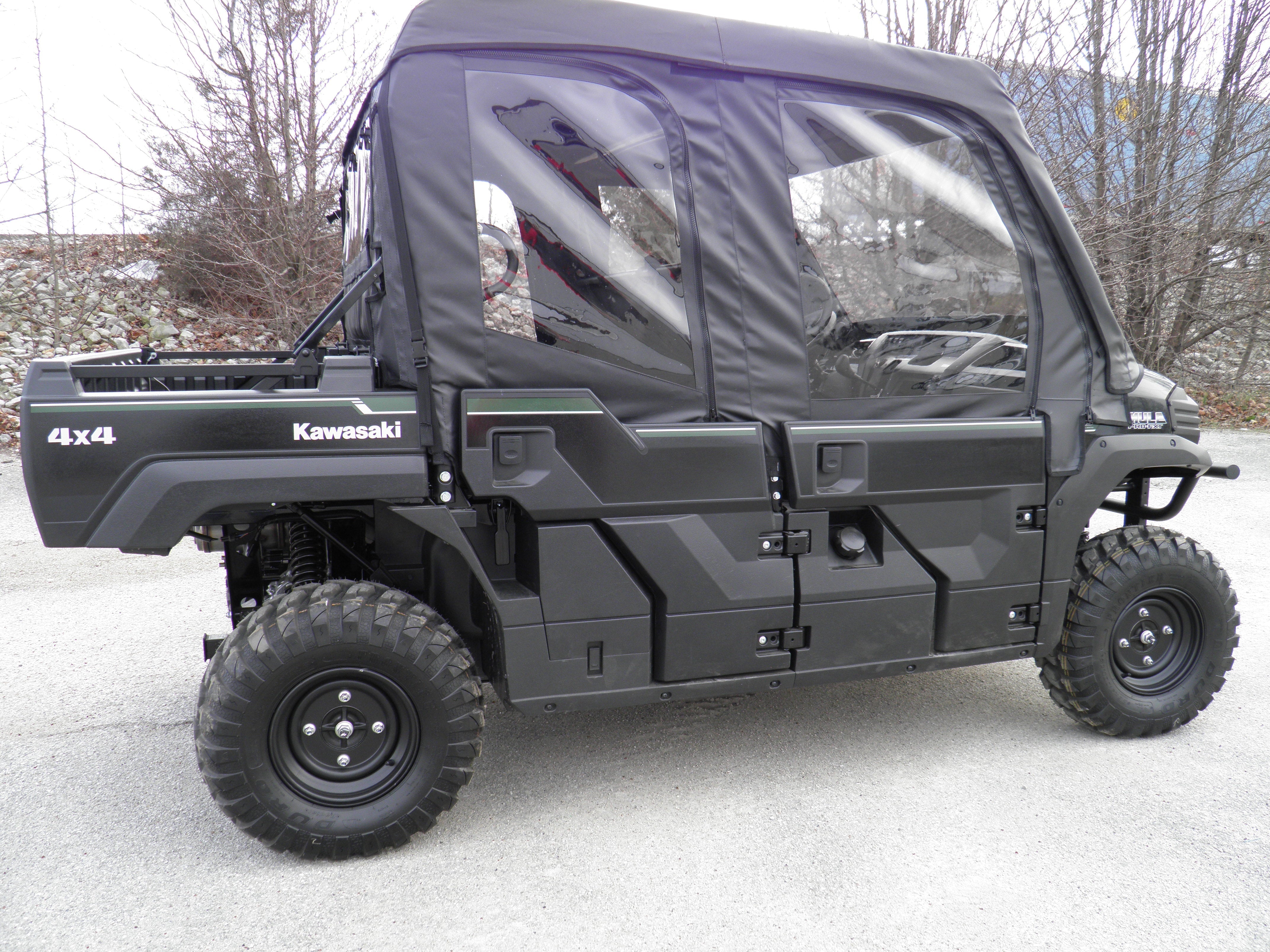 Kawasaki Pro FXT - Full Cab Enclosure with Vinyl Windshield (Half Doors)