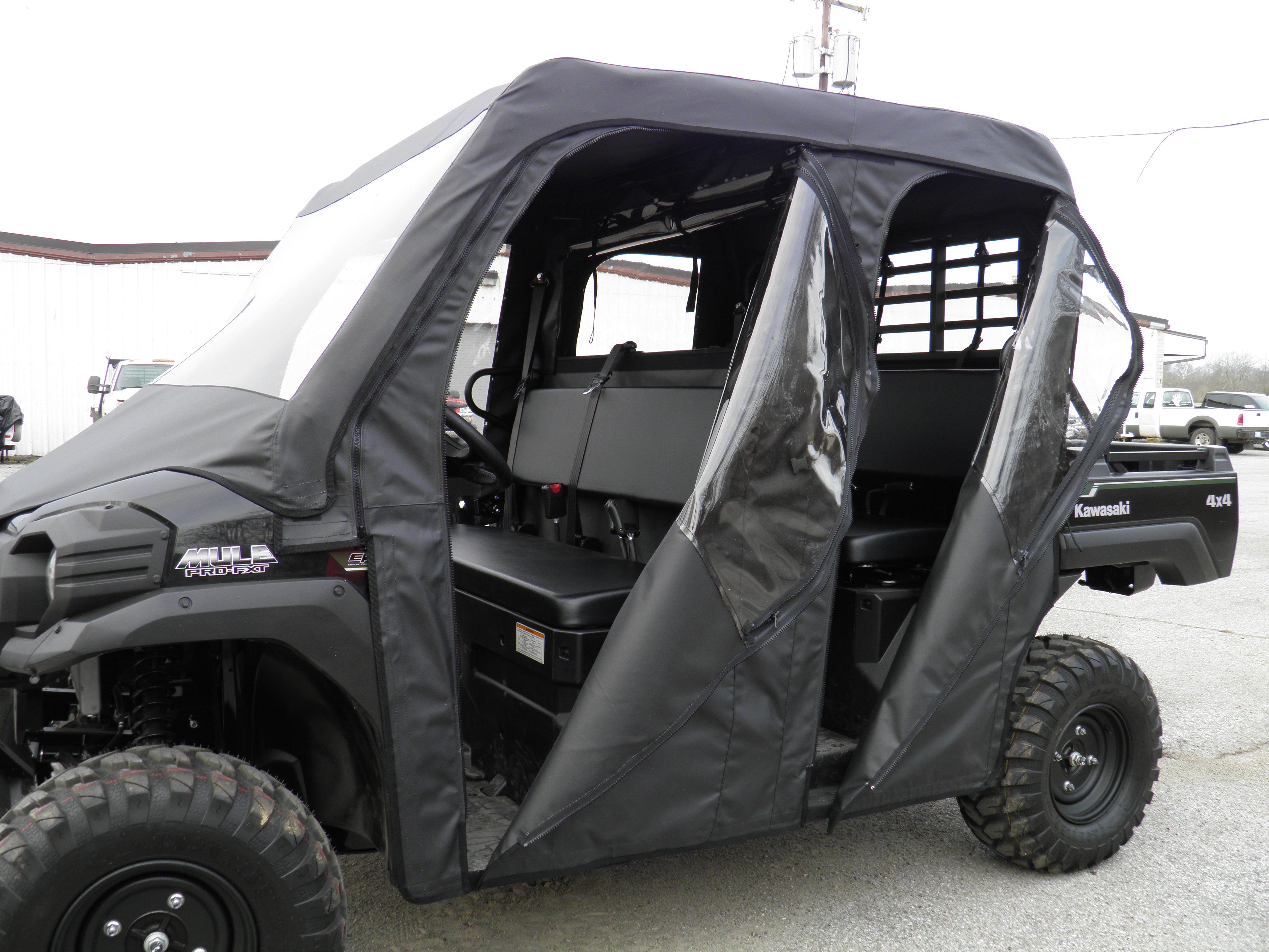 Kawasaki Pro FXT - Full Cab Enclosure with Vinyl Windshield (Full Doors)