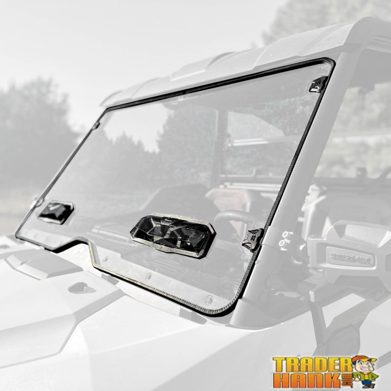 Kawasaki Ridge Seizmik Toolless Versa-Vent Scratch Resistant Hard Coated Windshield Kit | Free shipping