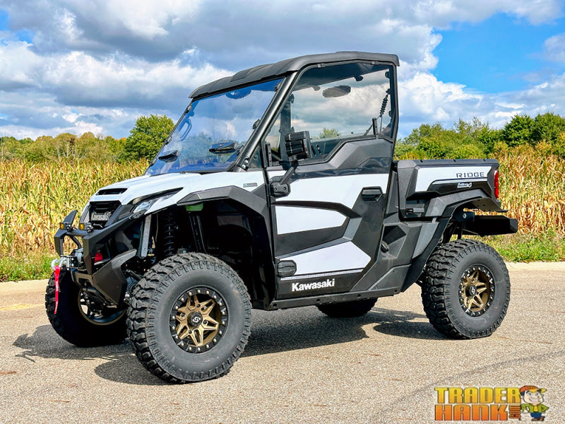 Kawaski Ridge Tinted Polycarbonate Vented Upper Door Kit | UTV Accessories - Free shipping