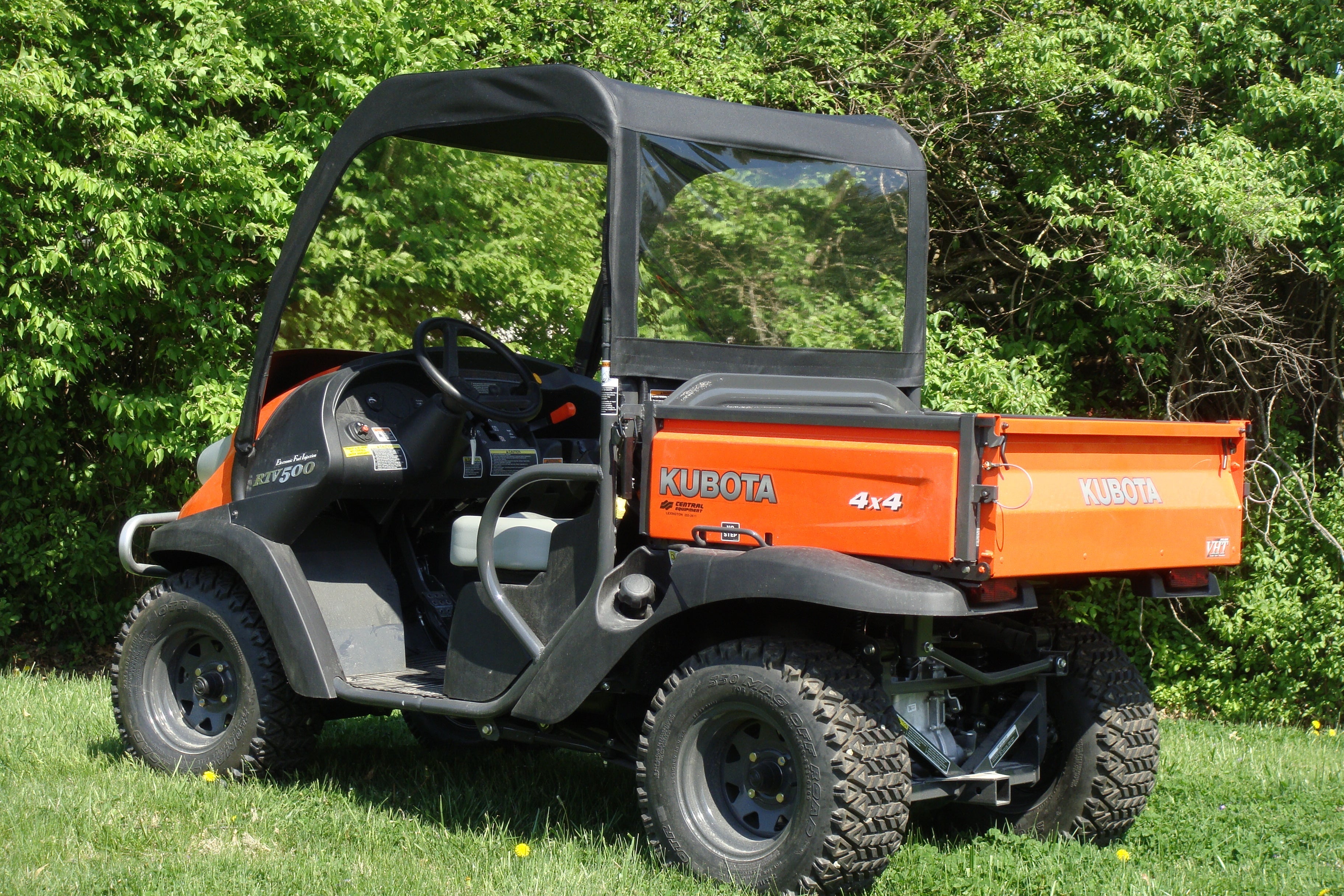 Kubota RTV 400/500/520 - Vinyl Windshield/Top/Rear Combo