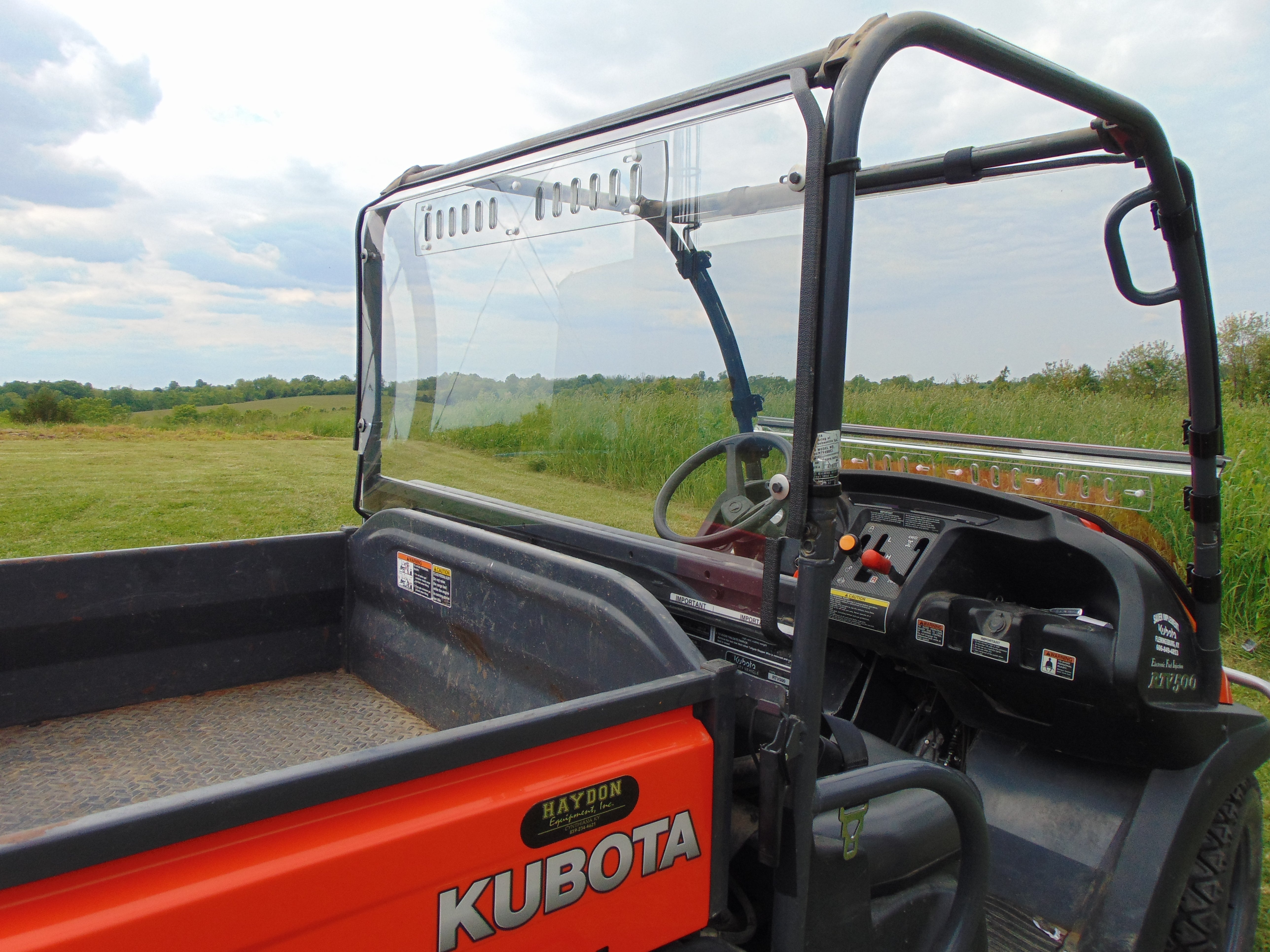 Kubota RTV 400/500/520 - 1 Pc Lexan Back Panel