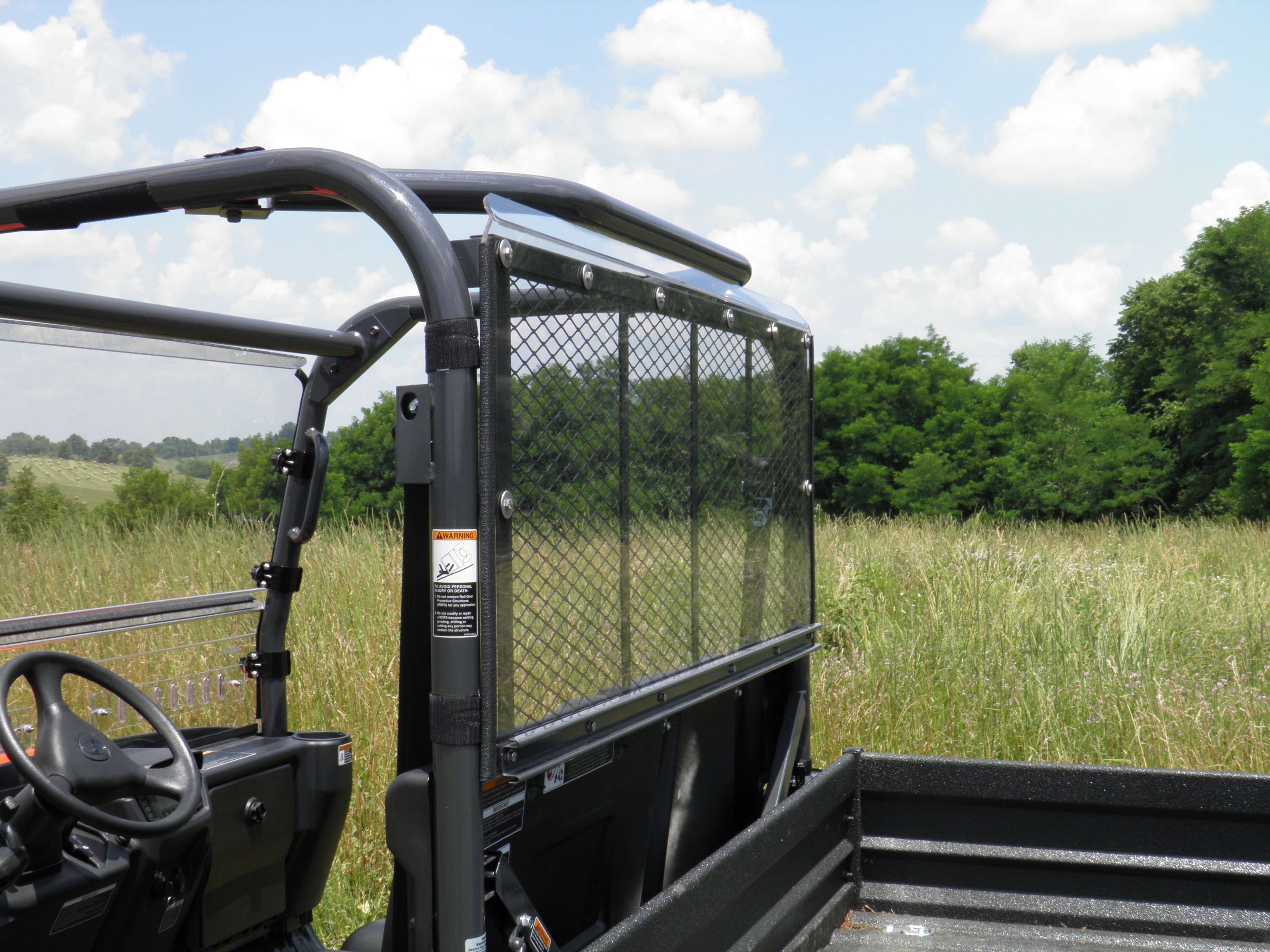 Kubota RTV 900/1120 - 1 Pc Lexan Back Panel