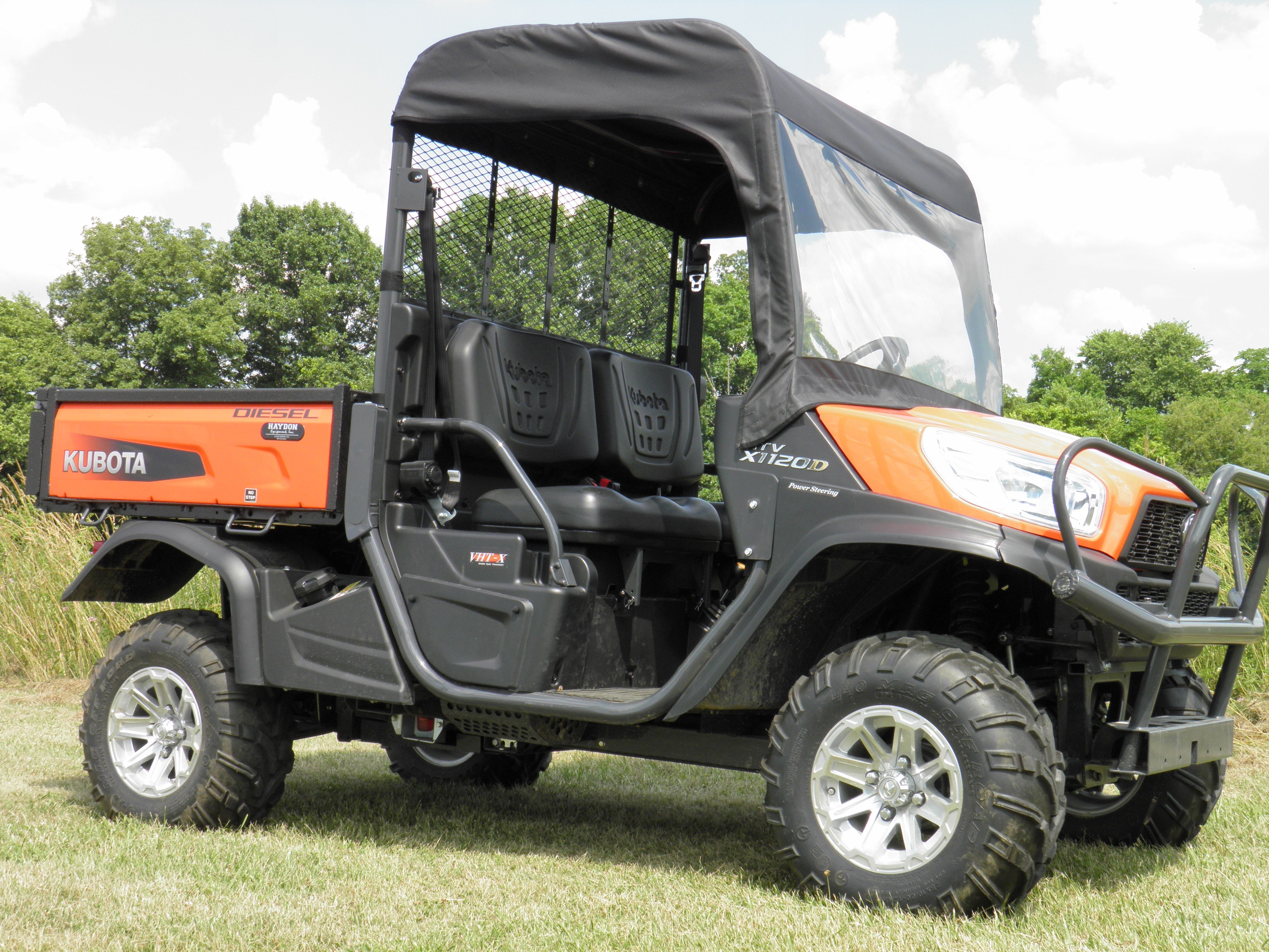 Kubota RTV XG850 (Sidekick) - Vinyl Windshield/Top Combo