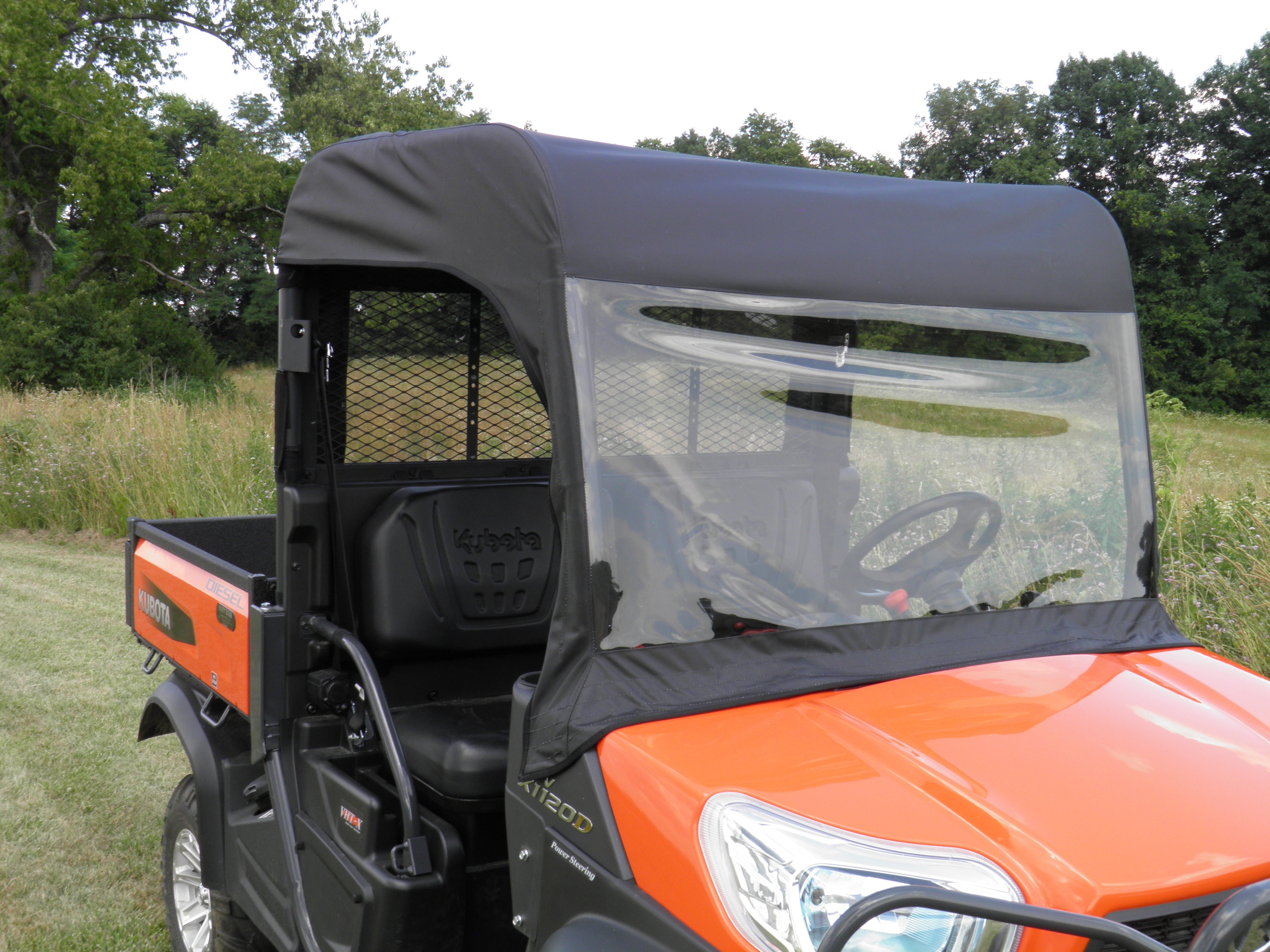 Kubota RTV XG850 (Sidekick) - Vinyl Windshield/Top/Rear Combo