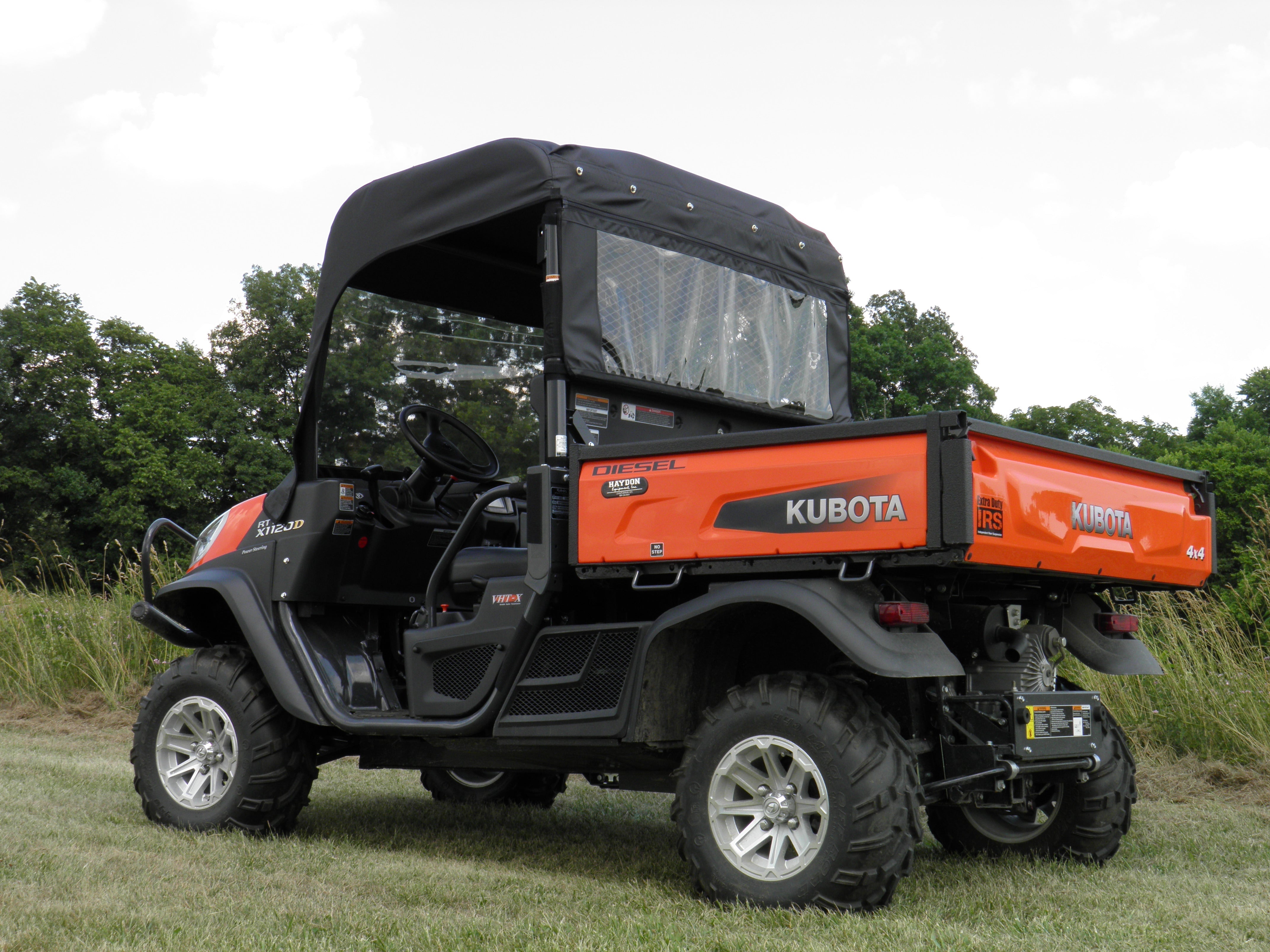 Kubota RTV XG850 (Sidekick) - Vinyl Windshield/Top/Rear Combo